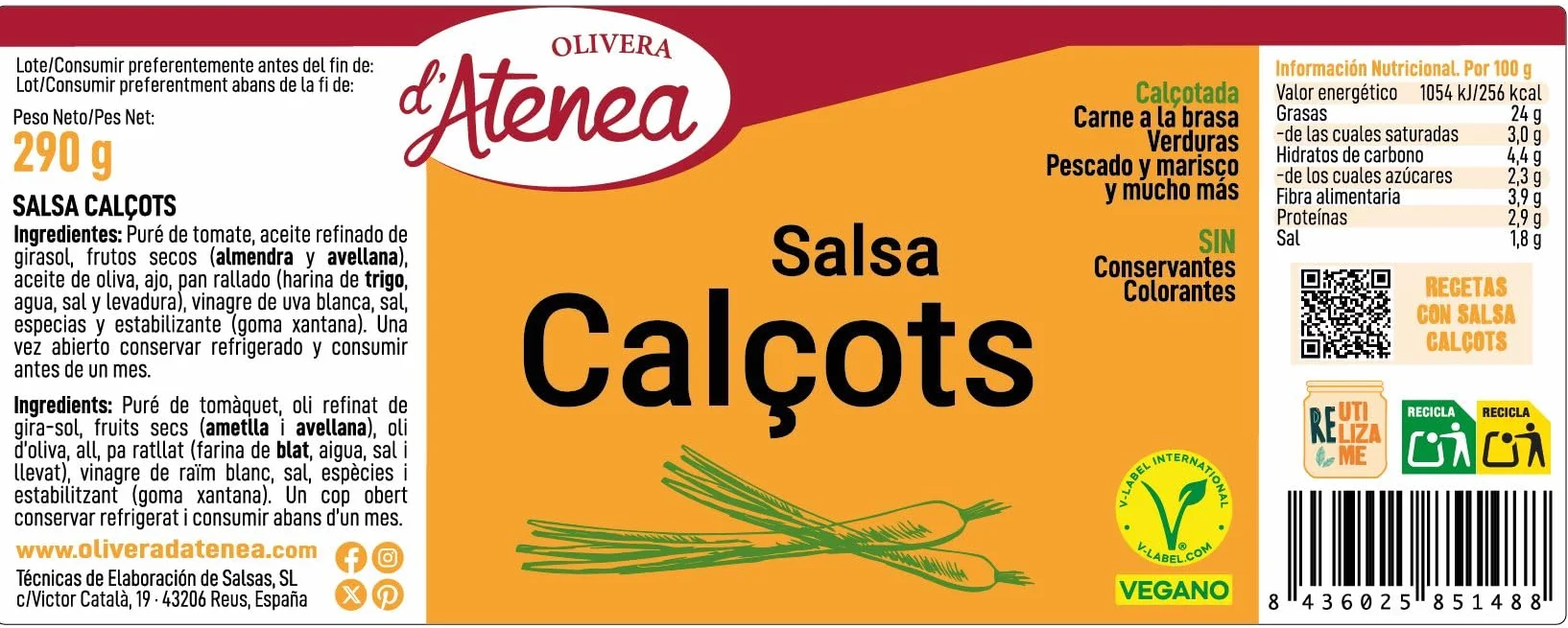 Salsa Calçots Olivera D'Atenea 290 g