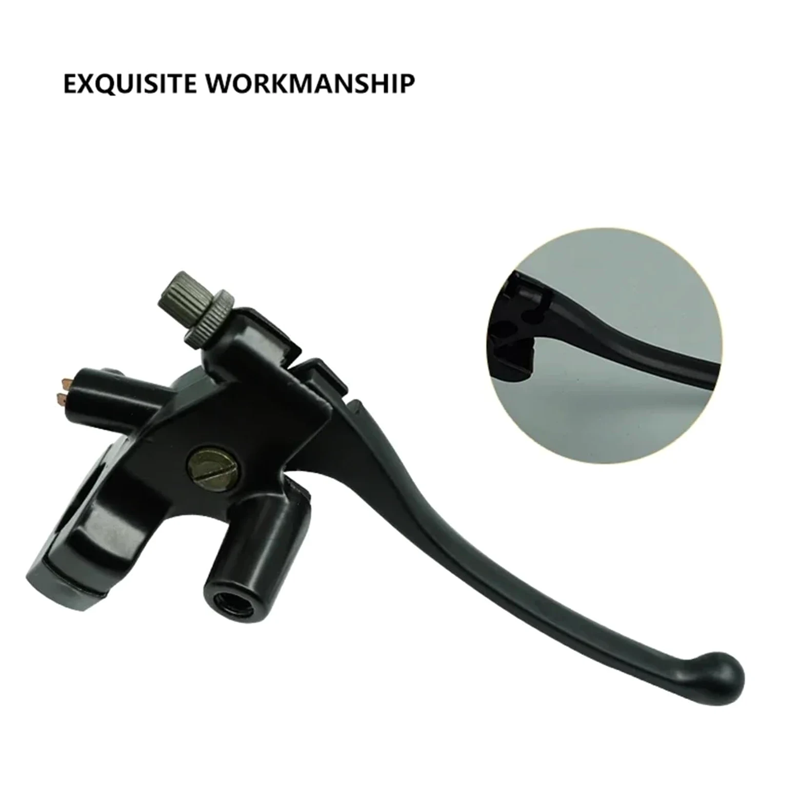 Compatible con Yamaha, Compatible con Honda 22MM | Maestro de freno de 22 mm/25 mm de diámetro con palanca.(Black-22MM)