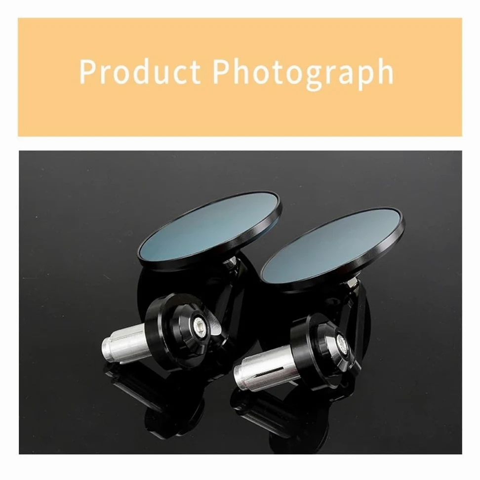 Espejos Retrovisores Para Manillar Motocicleta Cafe Racer CNC Scooter, Extremo De Manillar De 7/8" (22 Mm) Con Inserto De Extremo De Barra Estándar Retrovisor moto