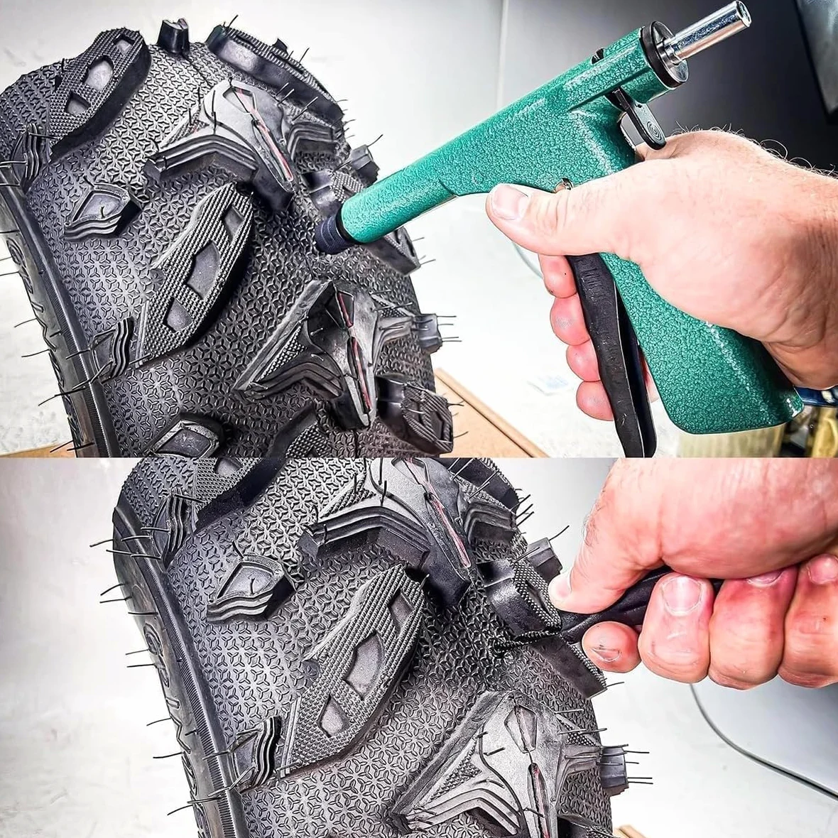 Glorivox Rapid Plug 2.0 Reparación de neumáticos, Nuevo Kit de Tapones para neumáticos Rapidplug, con tapón Tipo Hongo para pinchazos y pinchazos en automóviles, Rojo