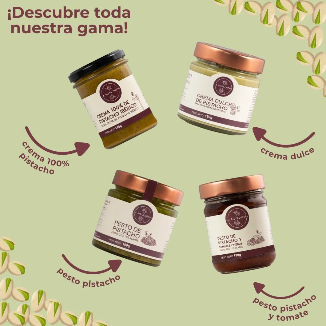 Pesto de Pistacho y Tomates Cherry Gourmet Salsa Artesanal para Pasta 90 g