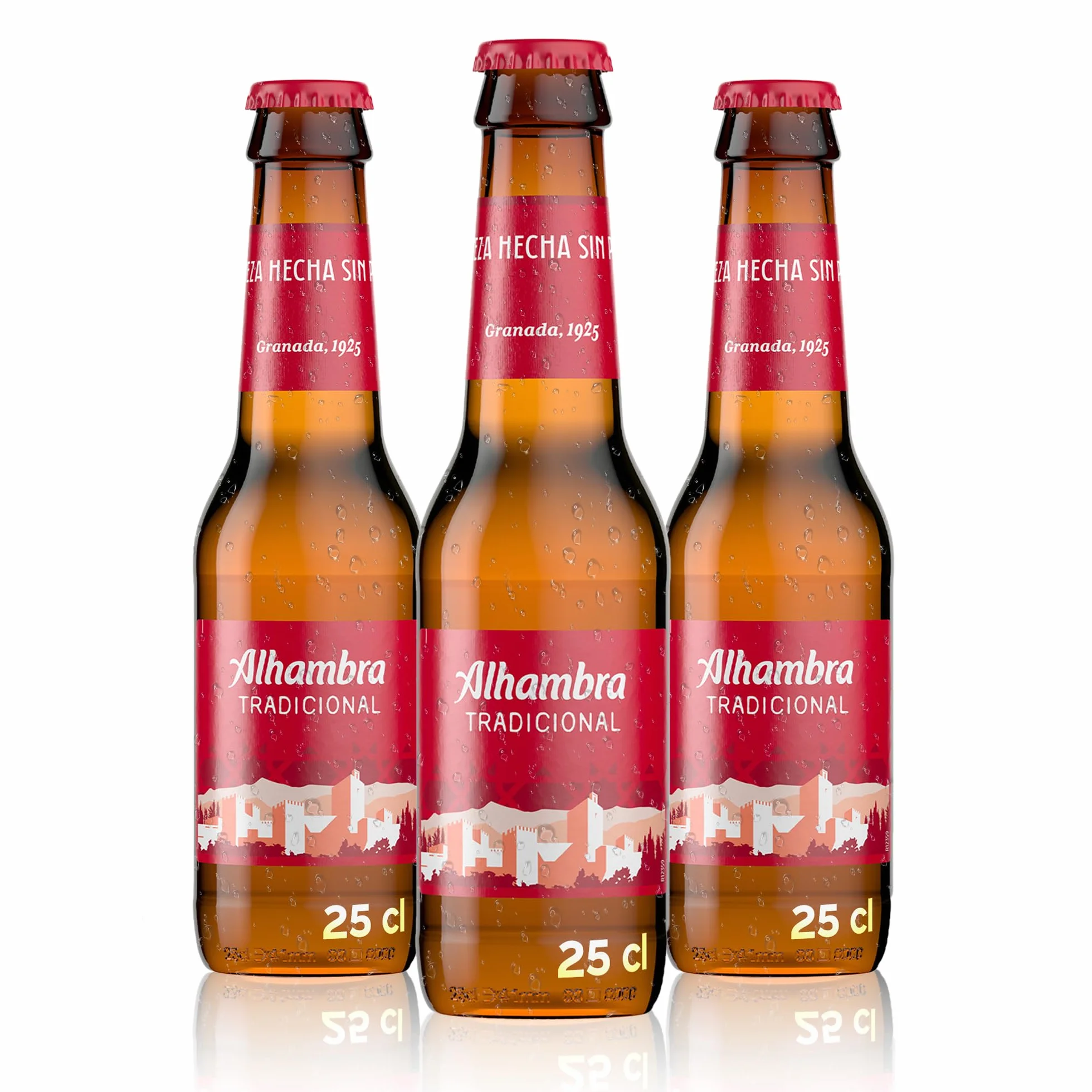 Alhambra Tradicional Cerveza - Paquete de 12 x 250 ml - 3000 ml