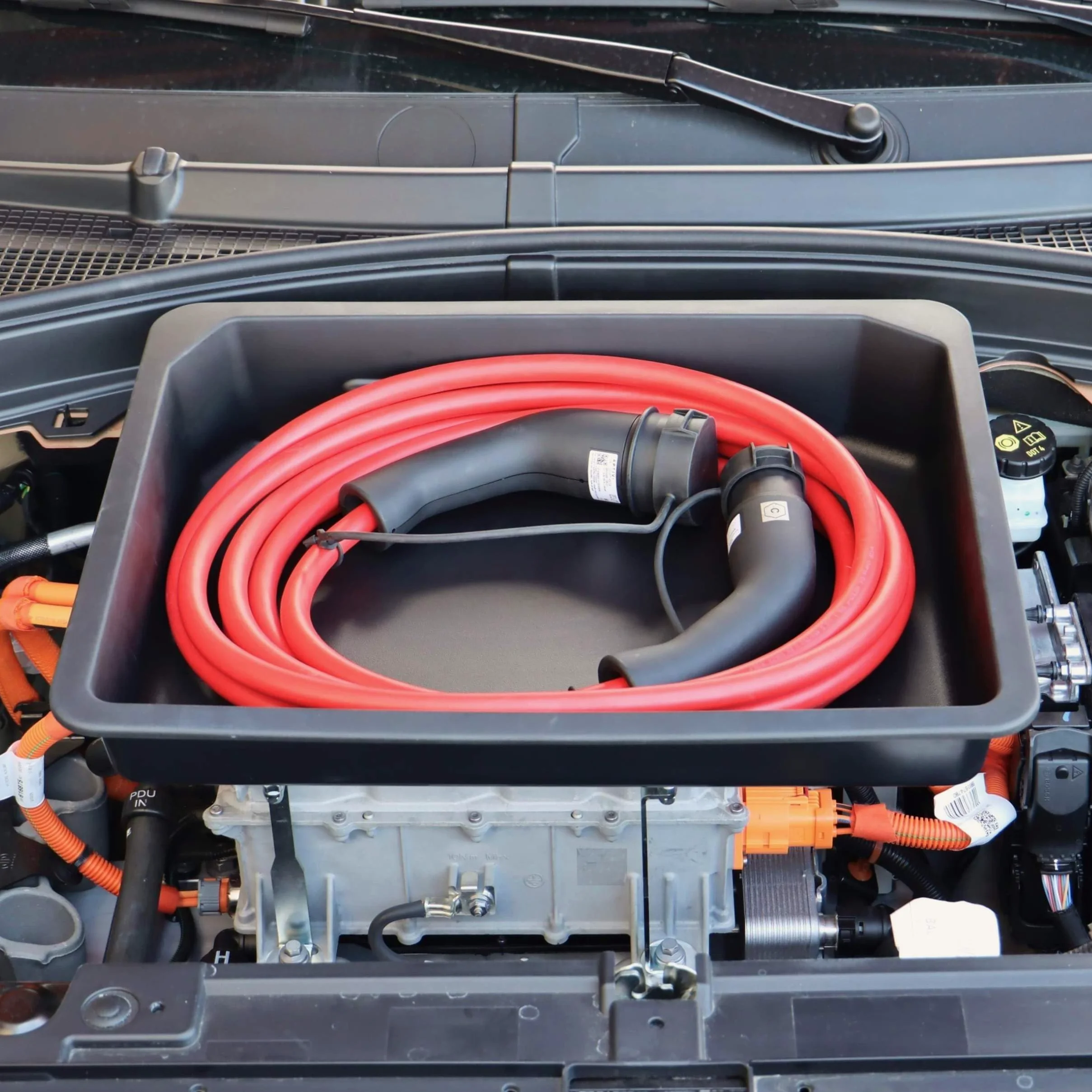 Rati Frunk Compatible con Citroen e-C3 2024-/ e-C3 Aircross 2024-/ Opel Frontera Electric 2024- |Espacio de almacenamiento frontal para cable de carga y accesorios.