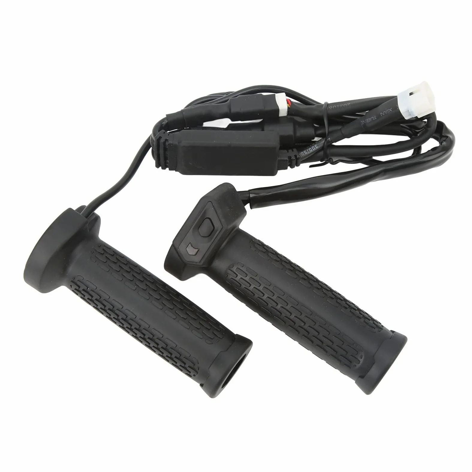 EMUKOEP Cubierta de Agarre de Calefactable para Motocicleta ATV, Empuñaduras de Mano con Calefacción Eléctrica Ajustable de 5 Engranajes, Adecuadas para Montar en Invierno Al Aire