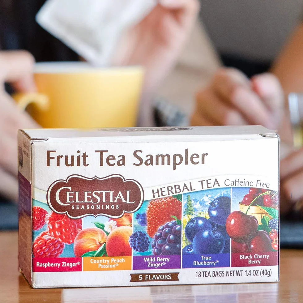 Celestial Seasonings Herbal Tea Fruit Sampler 18 Tea Bags