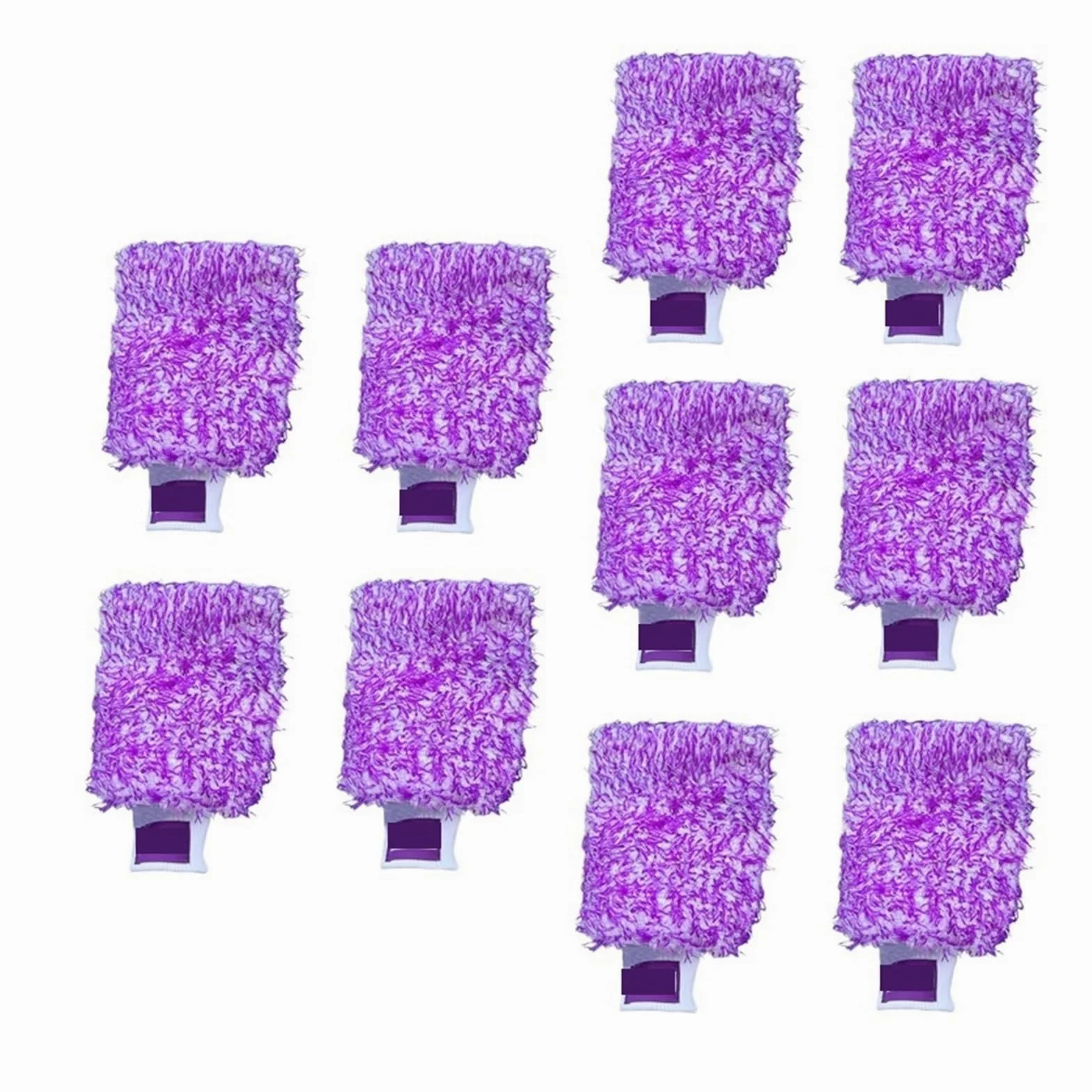 Genérico Guante de Microfibra púrpura, manopla Lavado Autos con Forro Interior Puntada Espuma súper absorbencia(10 Purple Mitt)