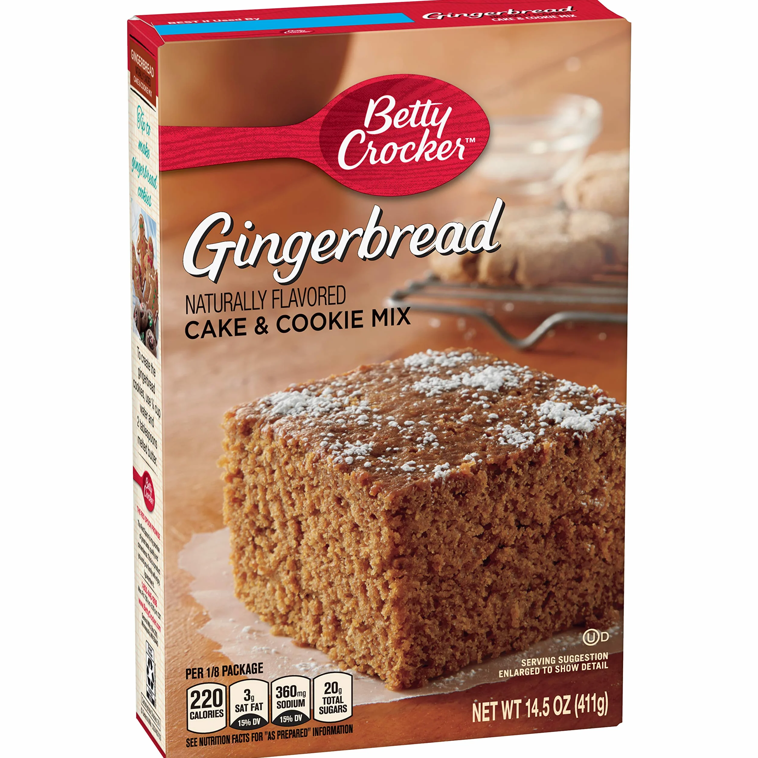 Betty Crocker Gingerbread Cake & Cookie Mix, 14.5 oz