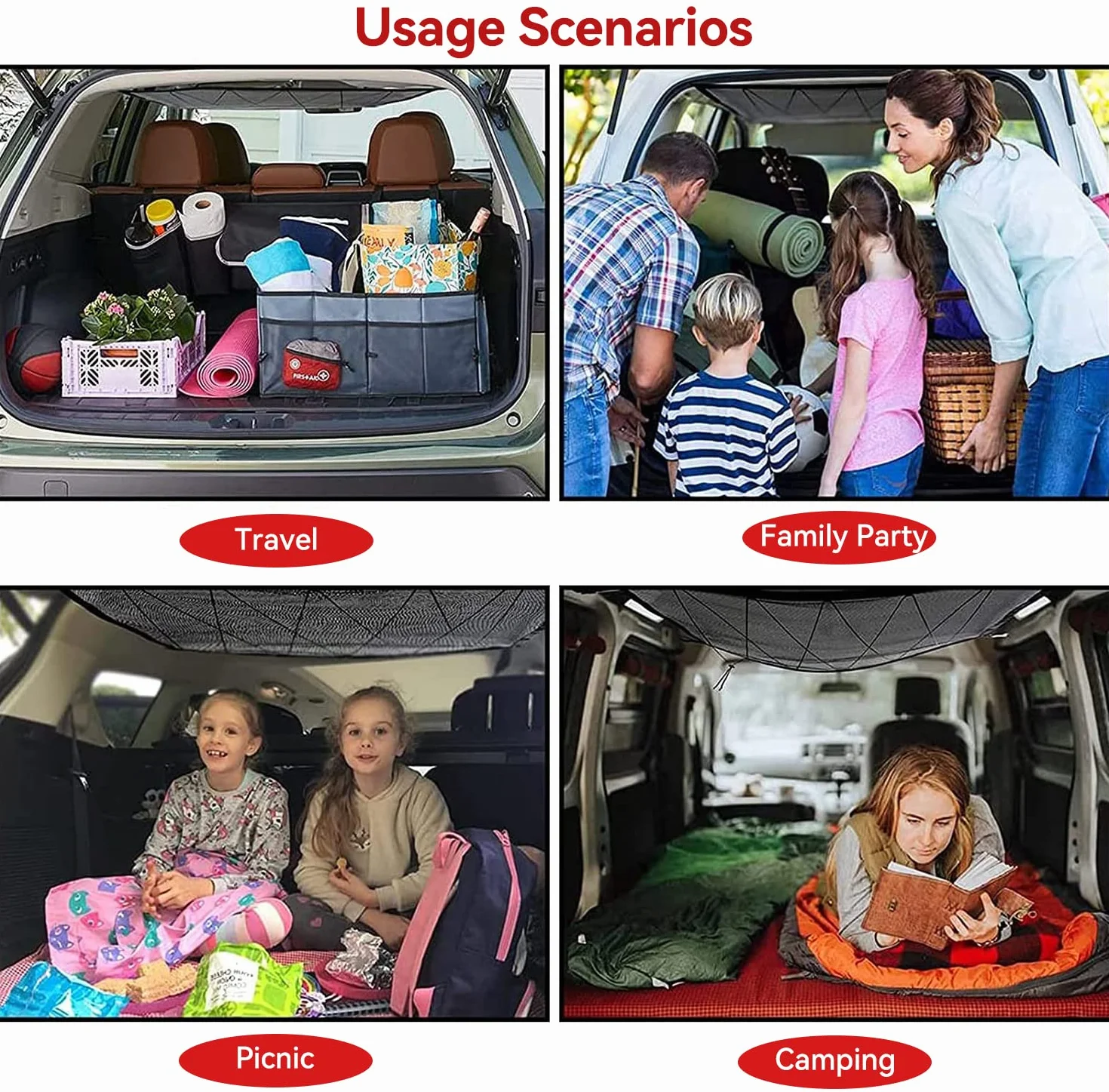 Red Techo Furgoneta Camper,90cmx65cm Organizador Bolsa de Red de Carga con Cremallera, Red Elastica con 2 Ganchos Ajustables, Almacenamiento de Viaje Largo para Jeep Van SUV