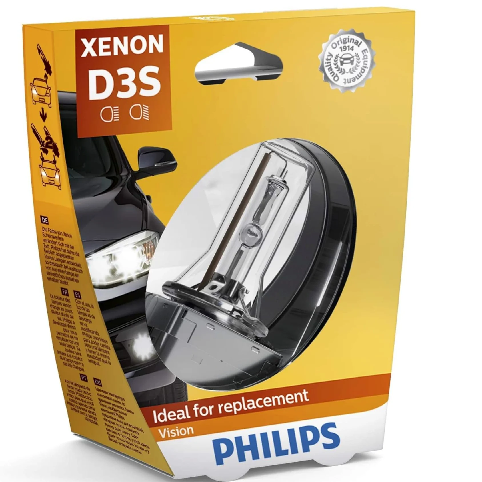 Philips 42403VIS1 Xenon Vision - Bombilla (D3S, xenón, 1 unidad)
