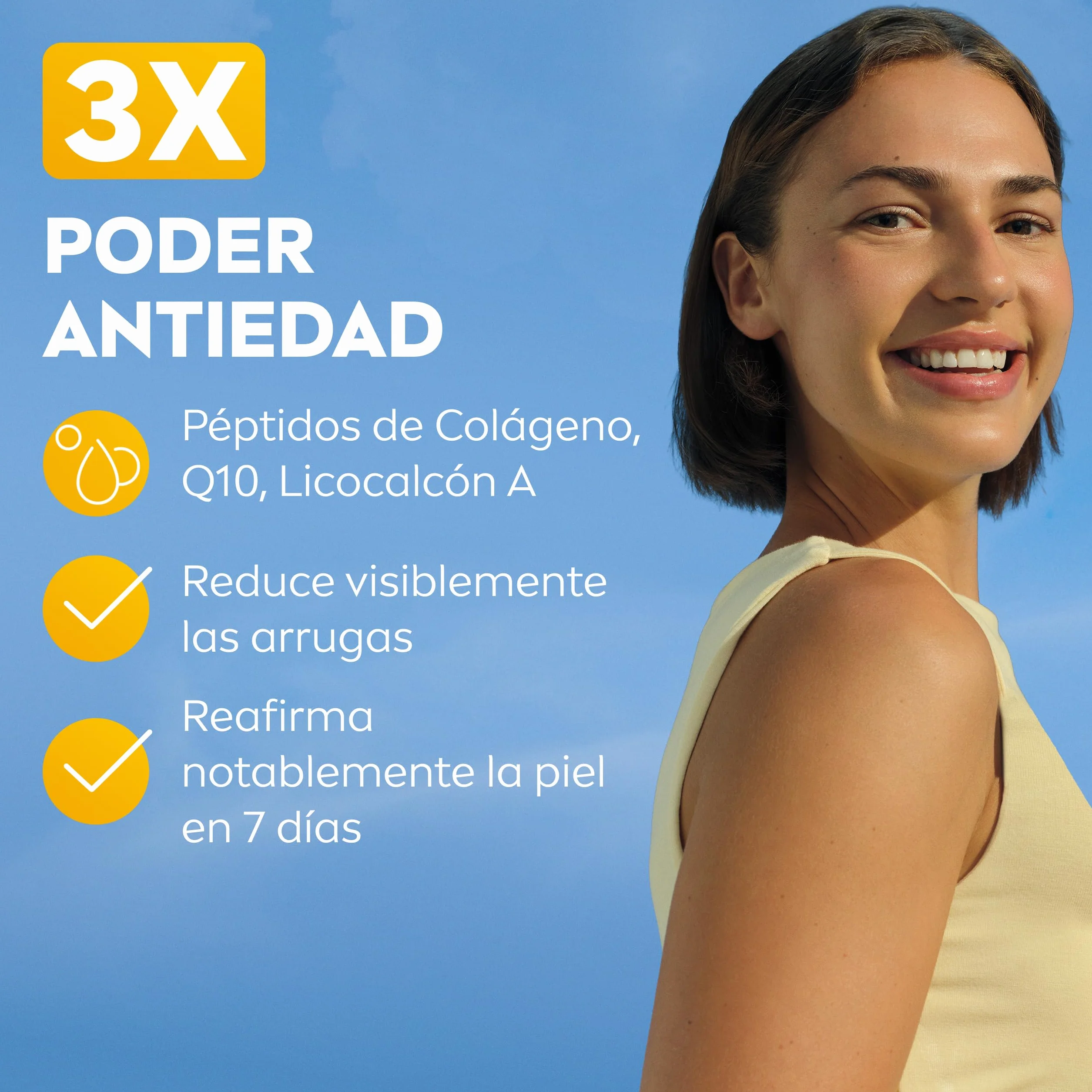 NIVEA SUN Q10 Protección Solar Facial Antiedad SPF50+ 40 ml Piel Madura