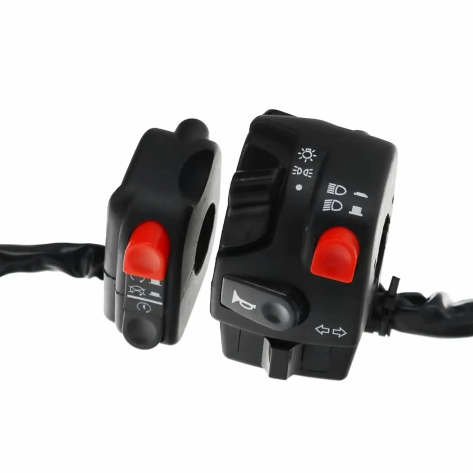 Interruptor Para Moto Manillar Eléctrico Botón De Bocina De Motocicleta Universal De 22mm Señal De Giro, Lámpara Antiniebla Eléctrica Arranque De Luz | LeftRight