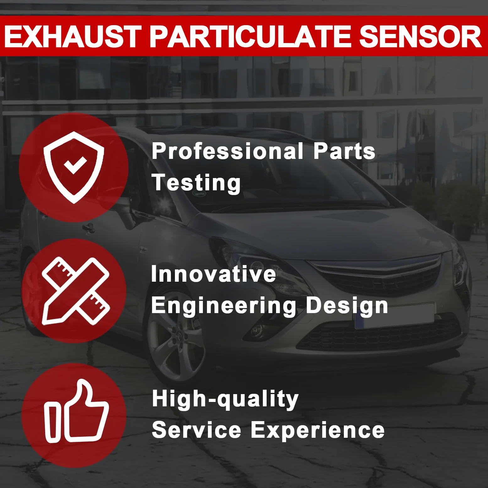 Sensor de NOX Flydida, sensor Lambda, sensor PM para coche, sensor de partículas diésel, compatible con Zafira C Tourer 1.6 2.0CDTi 2011- Cascada 2013- # 55487677, 55501897, 0281006540, 0281007129