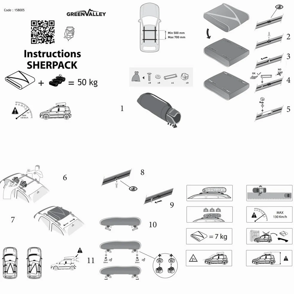 Cofre de techo para barras portaequipajes de 270 litros para coches compatible con UAZ Box coche impermeable baúl resistente fondo de metal Luna 100 x 80 x 26-40 cm