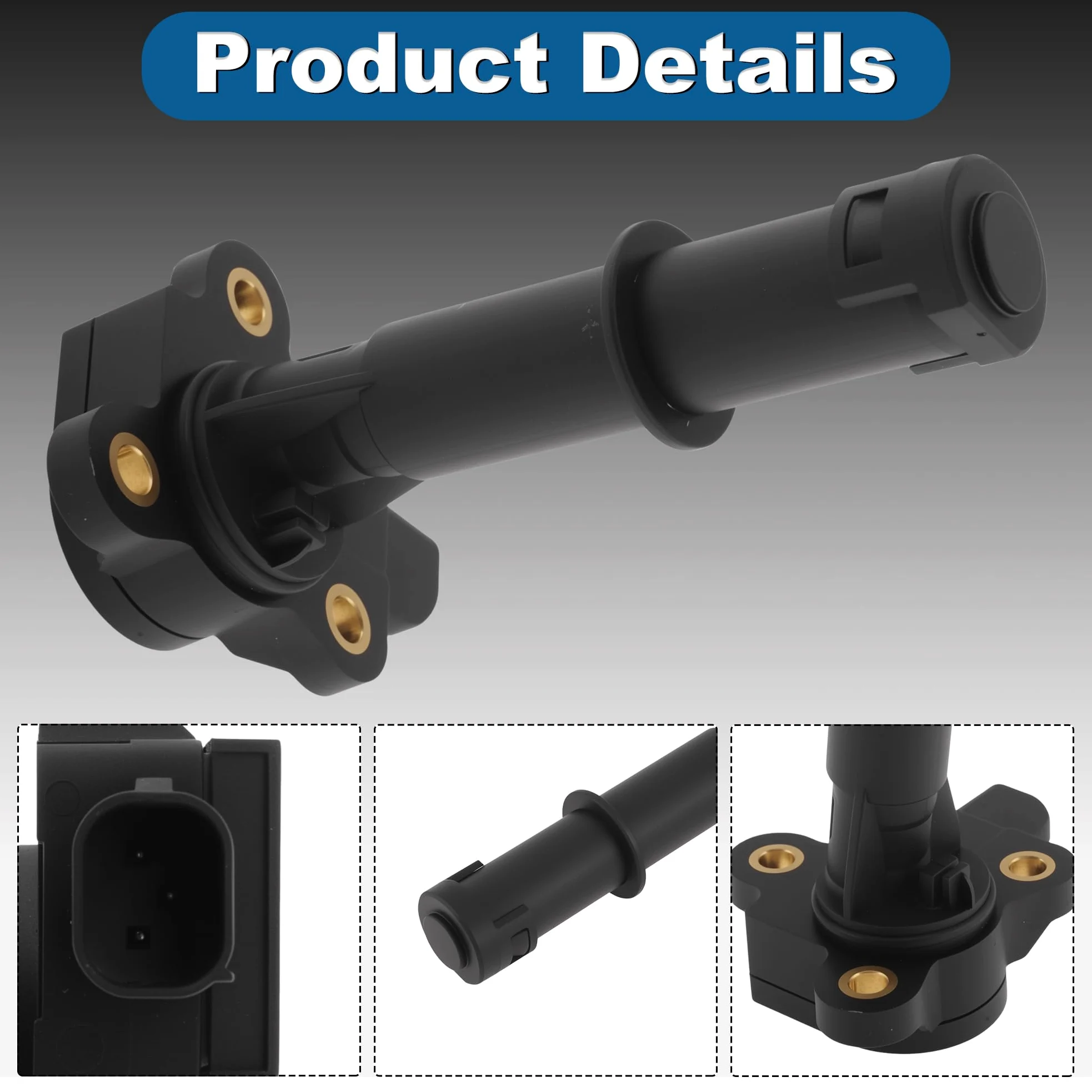 A ABSOPRO Sensor Nivel Aceite Motor, Para Dodge Sprinter 2500 07-09,1pc | Para Dodge Sprinter 3500 2007-2009, Material Metal+Plastico, Reemplaza OE 5137394AB/68183986AA, Instalacion Directa