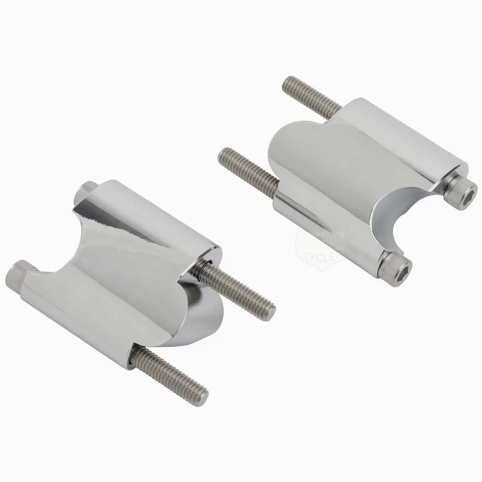 Elevadores Manillar Motocicleta para Sportster XL1200X XL 1200X XL1200 X XL 1200 X 48 Montaje Barra Elevadora Manillar Extensión Bloque Elevación Alzas Manillar Moto(Chrome)