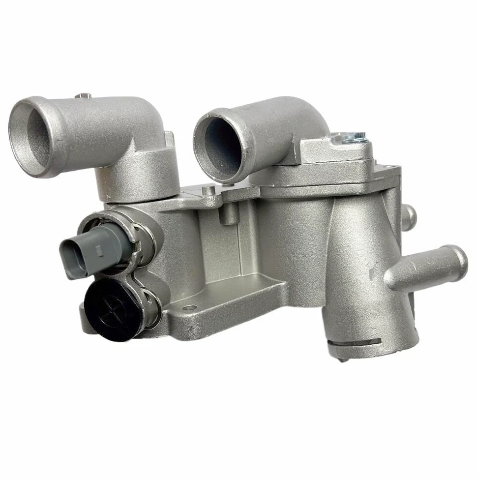 Termostato de refrigerante del motor Termostatos d 032121111AT 032121111AK Carcasa del regulador de refrigerante con termostato compatible con Volkswagen LupoLupo 3L TDI
