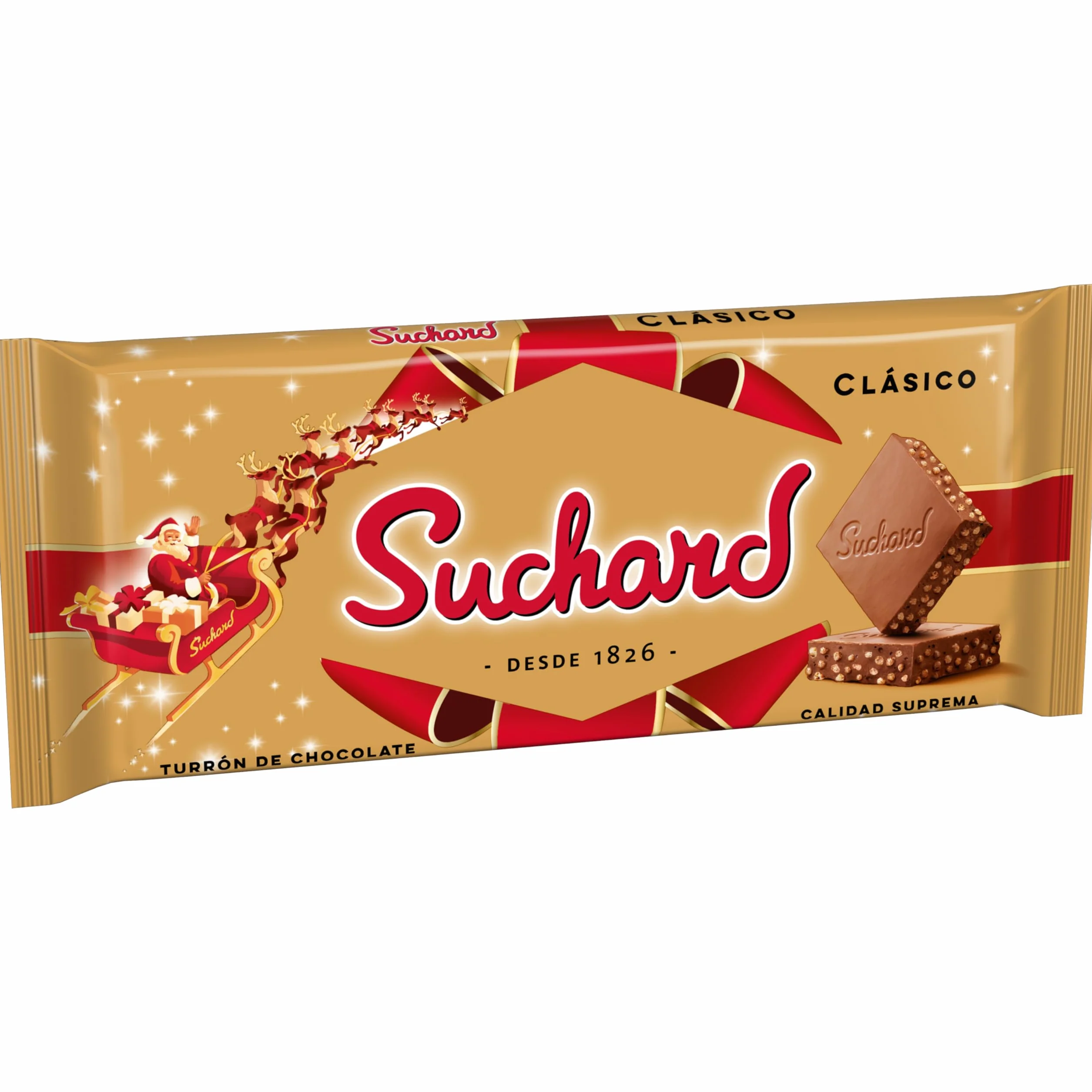 Turrón de Chocolate con Leche y Arroz Inflado Suchard 230 g
