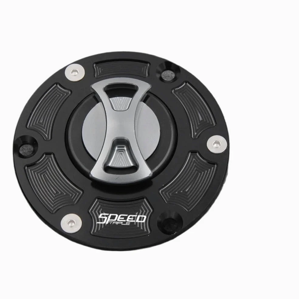 Moto Tapón Depósito Combustible Tapa de Tanque de Combustible de Motocicleta sin Llave CNC para TR&iumph para Speed ​​para Triple 1050 2005-2010