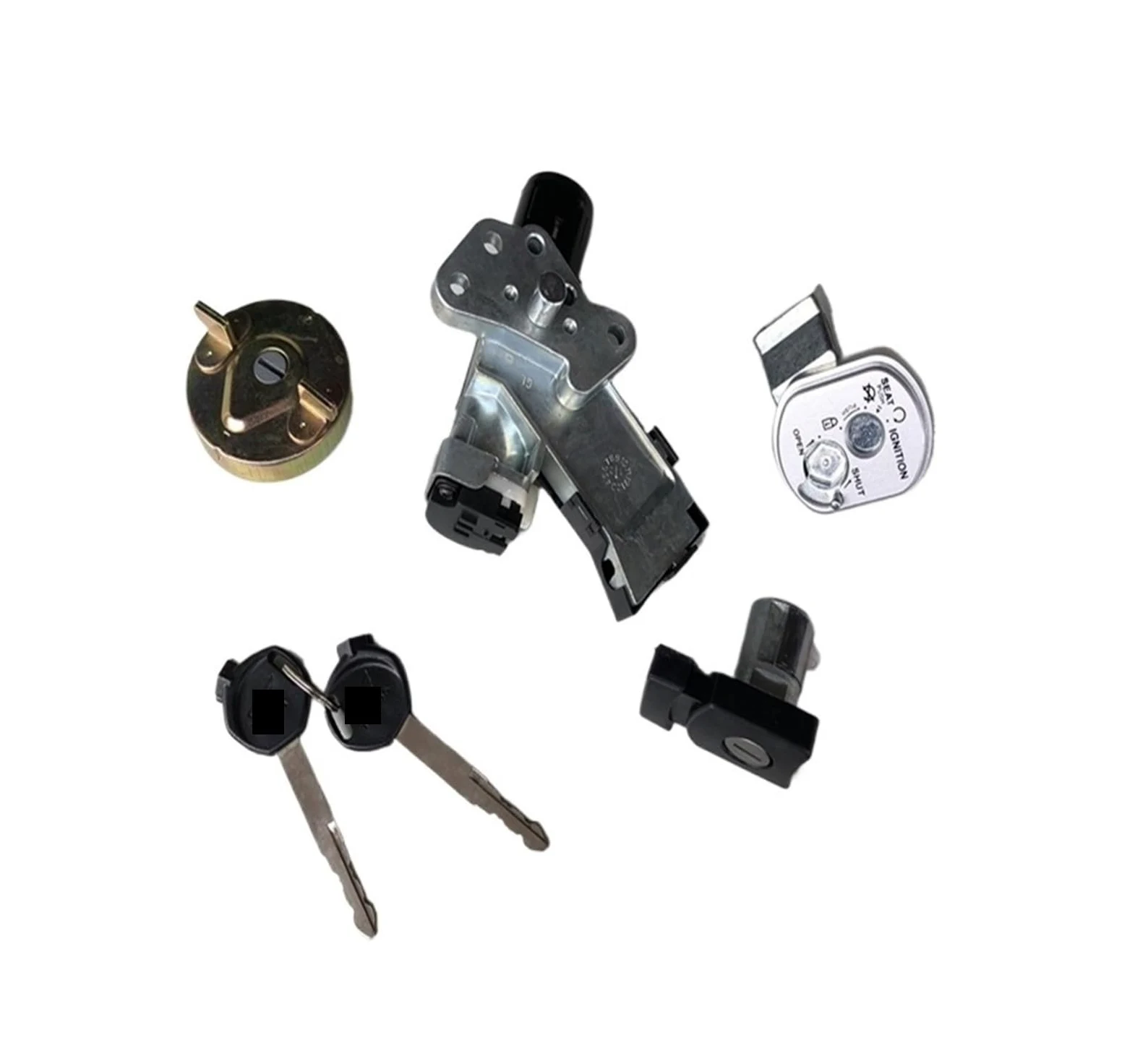 Compatible Con Honda NHX110 SCR110 LEAD 110 GFM 110cc Motocicleta Bloqueo Completo Llave De Encendido Conjunto Asiento Cerradura de encendido con llaveJuego