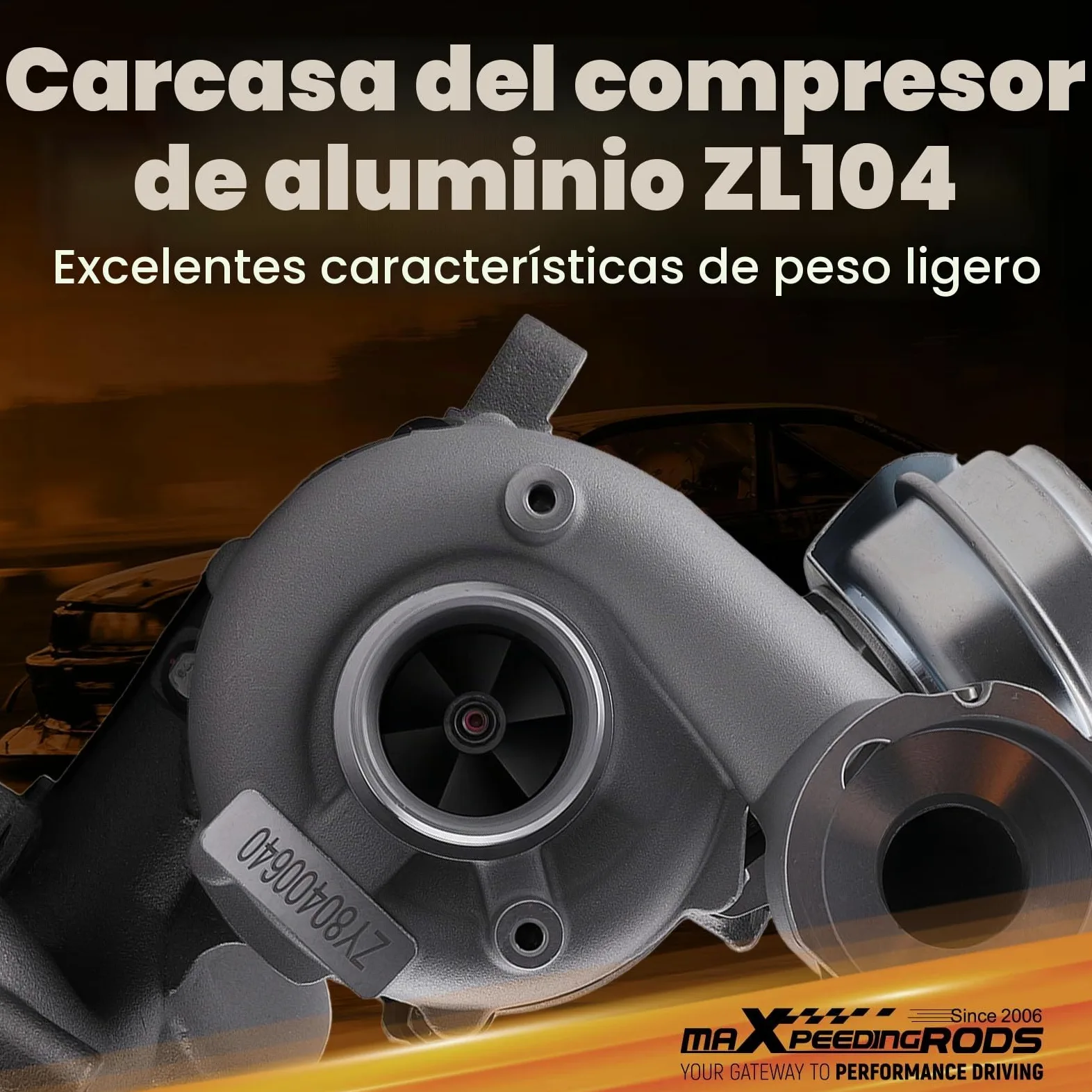 maXpeedingrods Turbocompresor GT1749V 724930- para 2.0TDI Motor BKD/AZV/BKP, Turbo 136/140CV para Seat Altea Leon Toledo para Audi A3 para VW para Skoda 03G253019A 03G253014H 03G253010J