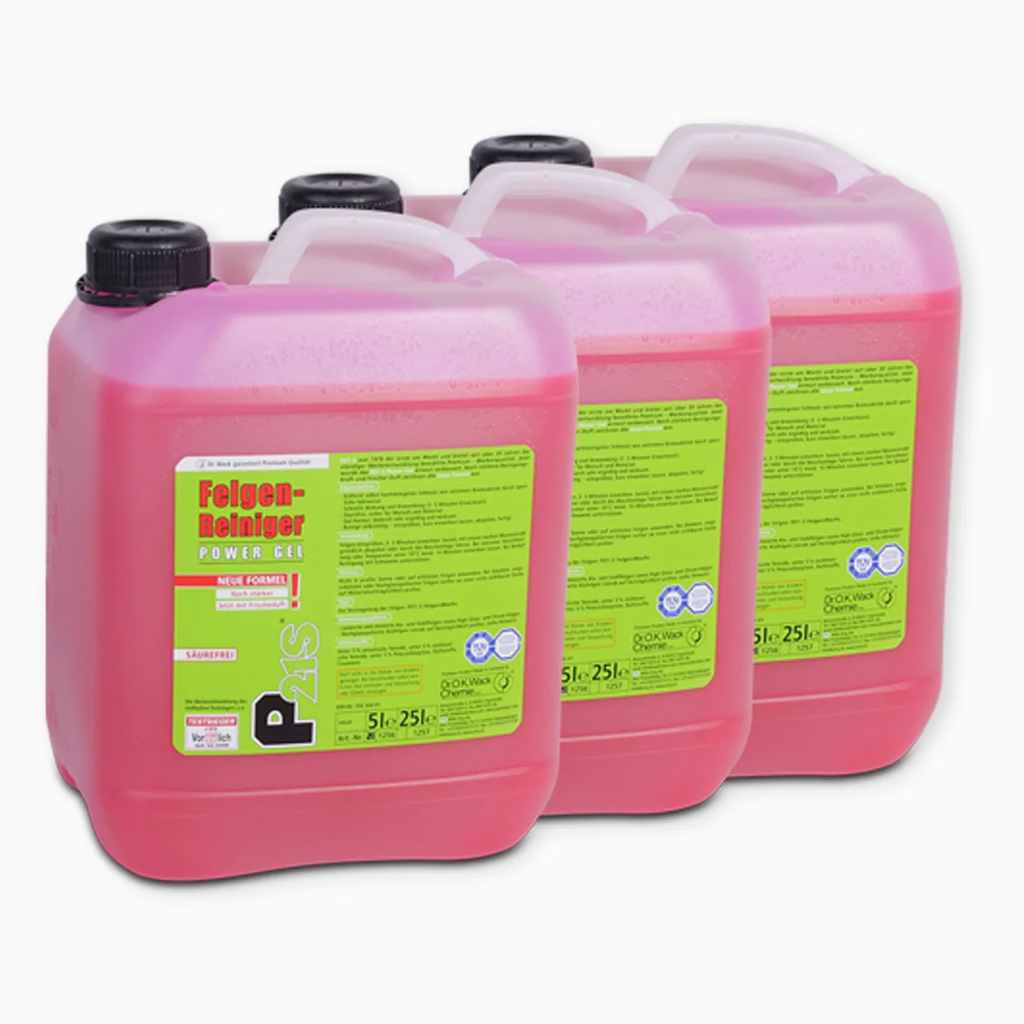 Dr. Wack P21S Power Gel 1256 - Limpiador de llantas (3 unidades, 5 L)