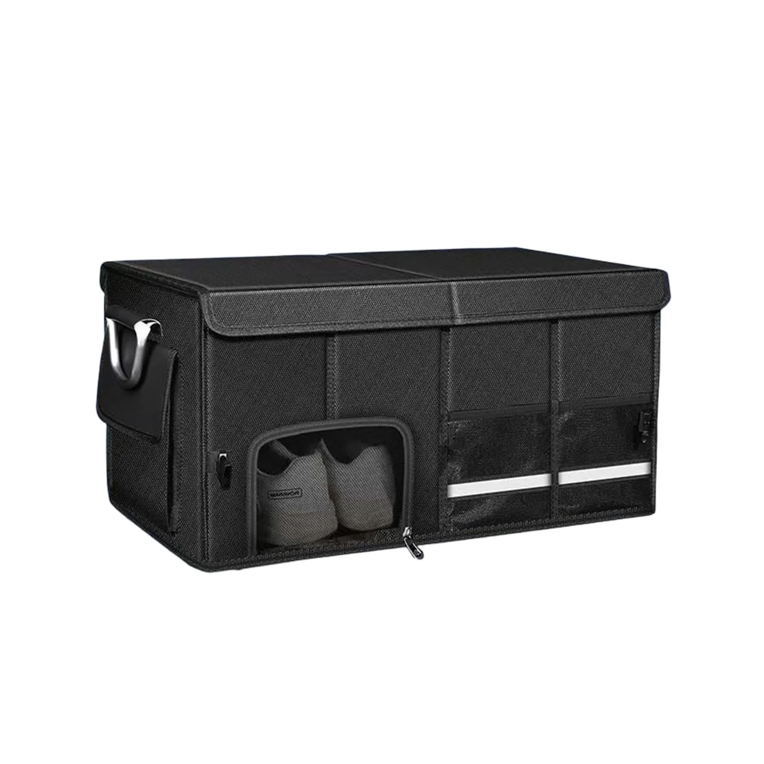Organizador de Coche para Suzuki Grand Vitara(4door) 2005-2015, Caja Plegable Maletero de Coche Impermeable Plegable con Tapa Plegable Aluminio,72L