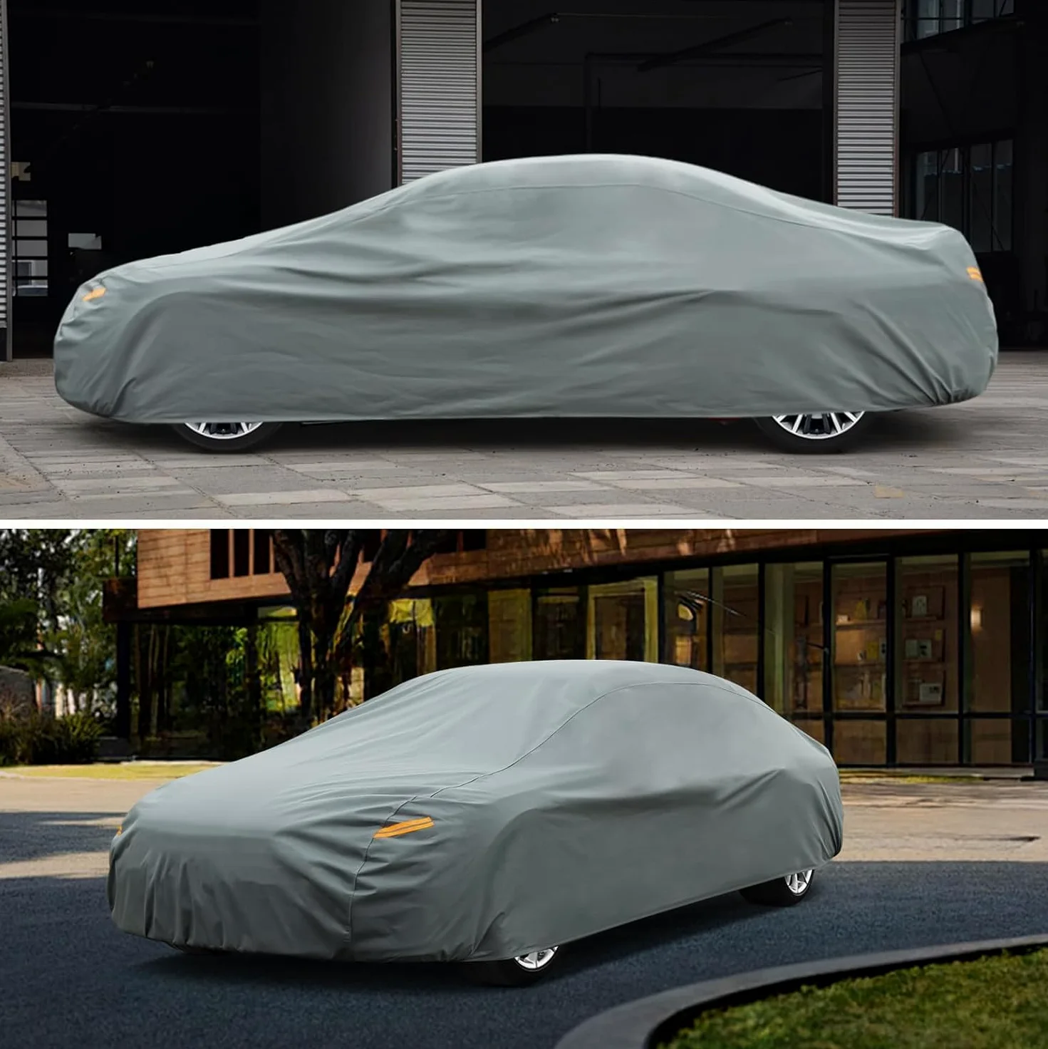 Kayme Funda Coche Resistente, Cubre Coches Compatibles con Mazda 3(2006-2025), Exterior Impermeable Transpirable Anti-UV Antipolvo de 6 Capas, Cubierta para Coche.