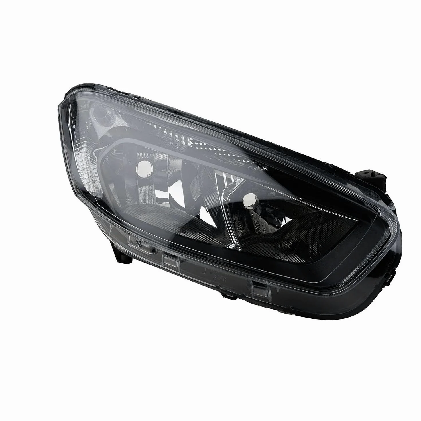 Johns Faros delanteros H7/H15 para Ford Transit Courier Tourneo, faros delanteros, negro, tráfico por carretera, halógenos, 2014-2018, homologado tipo E, lado derecho del copiloto, con regulación de