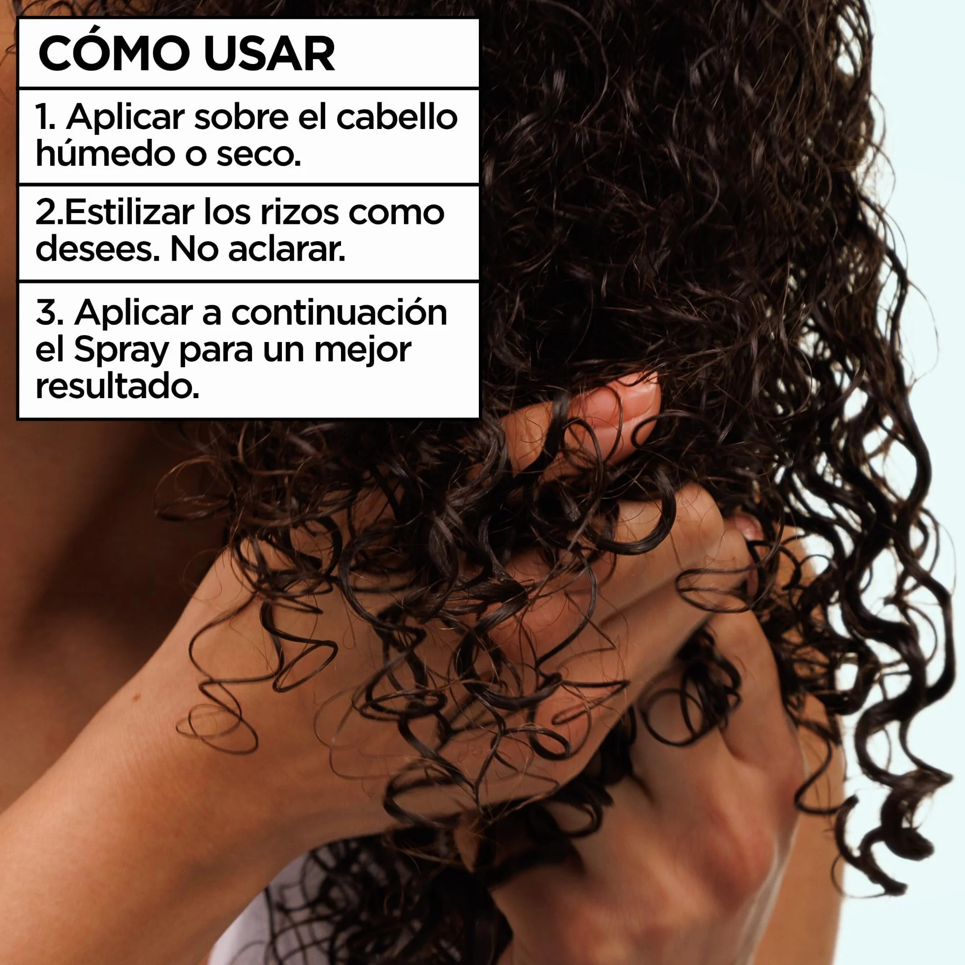 Garnier Fructis Curls Method Flexi Hold Gel Paso 3 Gel de peinado hidratante para todo tipo de rizos, 100H hidratación, ácido hialurónico