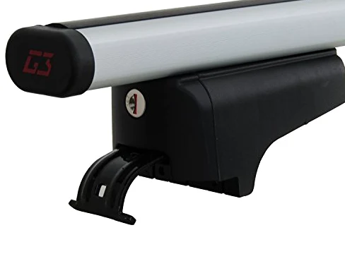 G3 - COFRE DE TECHO ALL-TIME 480 + BARRAS DE TECHO DE ALUMINIO MODELO CLOP PARA COCHES CON RAIL BAJO