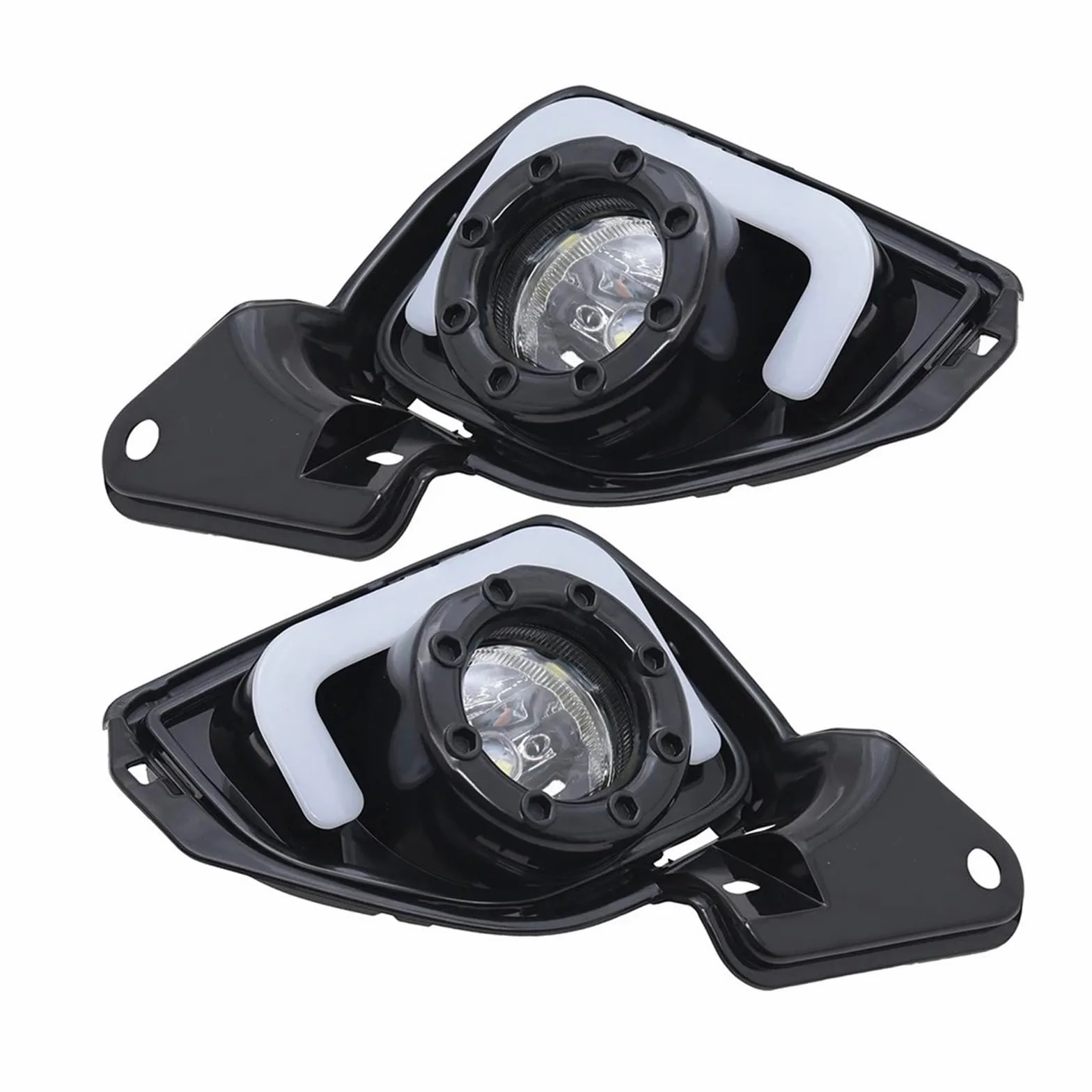 Antiniebla Luces Diurnas LED DRL Conjunto Faros Antiniebla Para TOYOTA Para HIACE Para COMMUTER 2014 2015 2016 Cables Interruptores Intermitentes