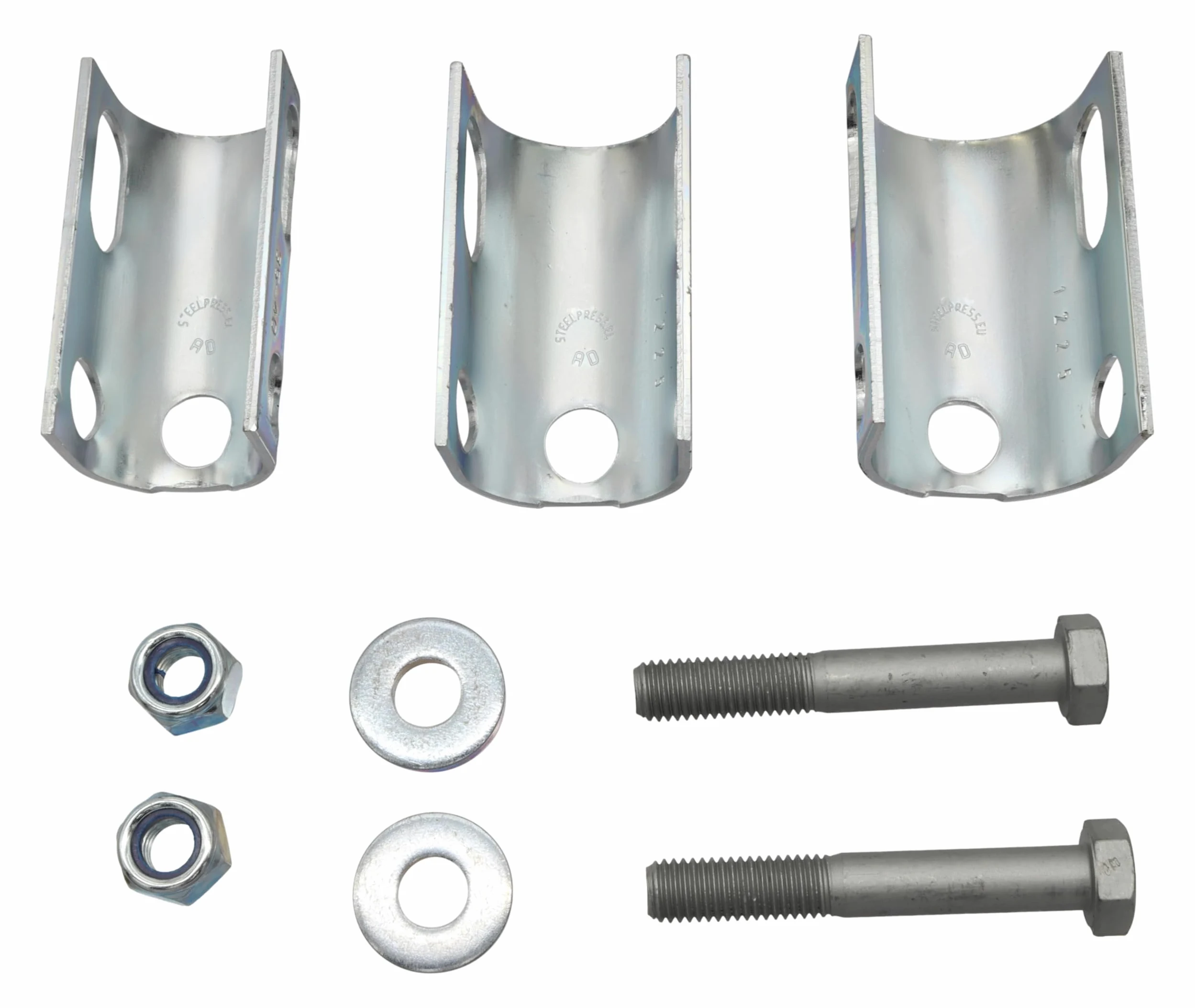 SPP Acoplamiento de bola universal hasta 1300 kg TIPO ZSK 1300 C 35-50 mm tubo redondo perforación 12/12 mm horizontal y cruz