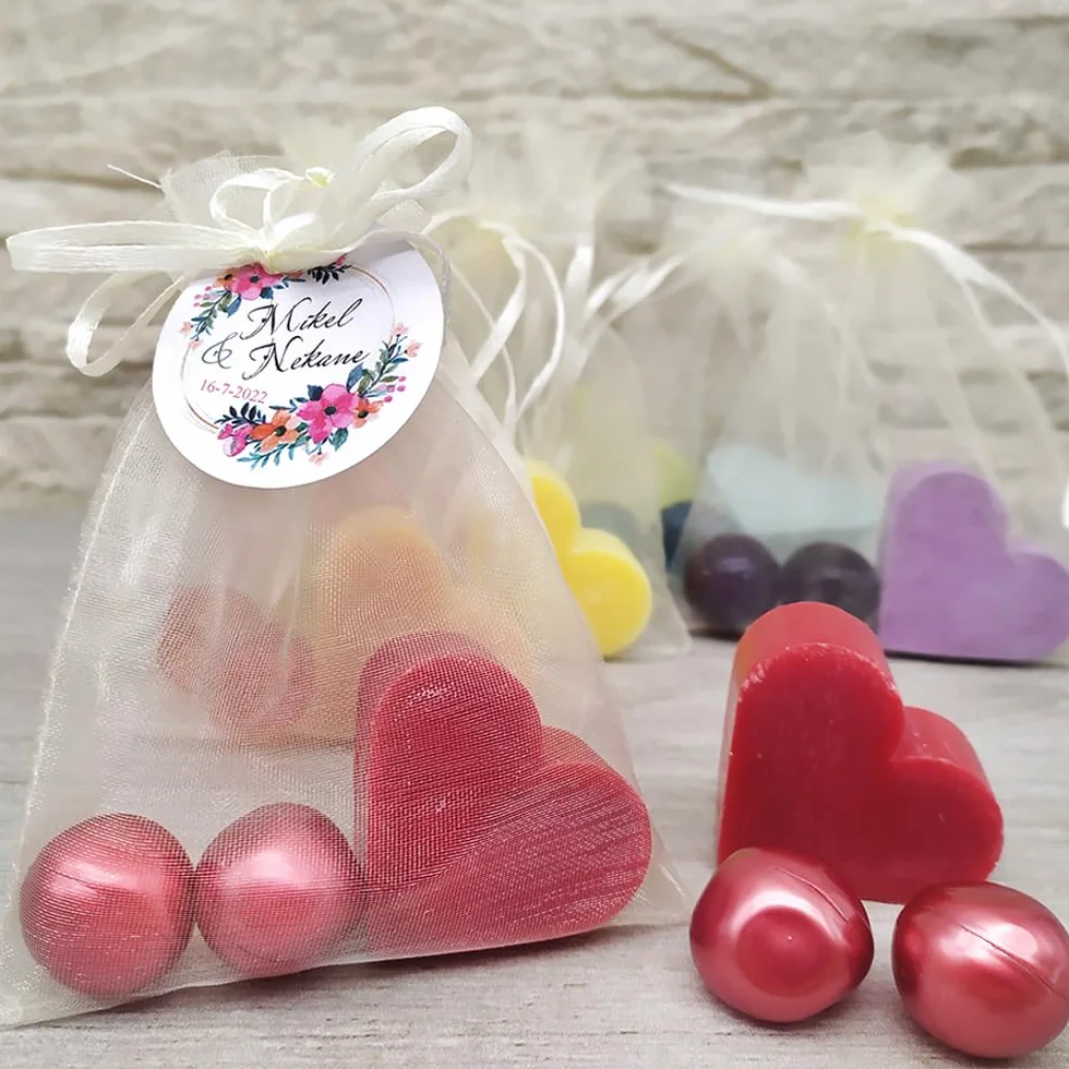 Pack regalo 12 Perlas de baño aromatizada aceite de soja hidratante aroma varios