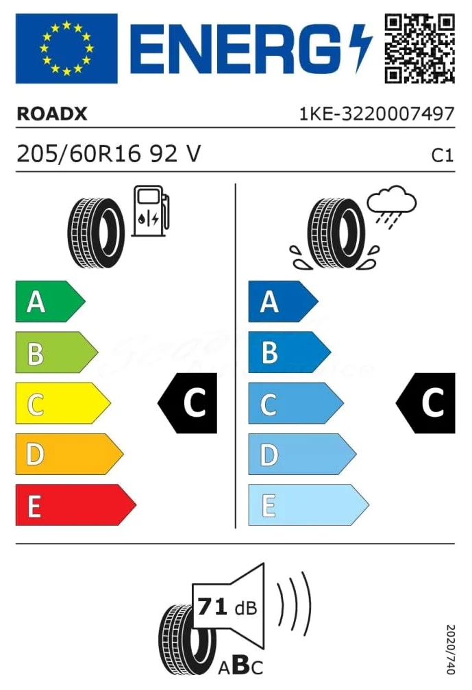 1 x 2 neumáticos 4x 205 60 16 205/60R16 RoadX Rxmotion H12 92V