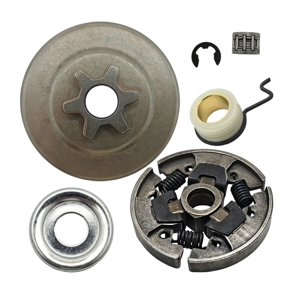 Kit de piñón de Tambor de Embrague de 6 Dientes Compatible con Motosierra 021, 023, 025, MS180, MS210, MS230, MS250 (Modelo 1123-160, año 2001)