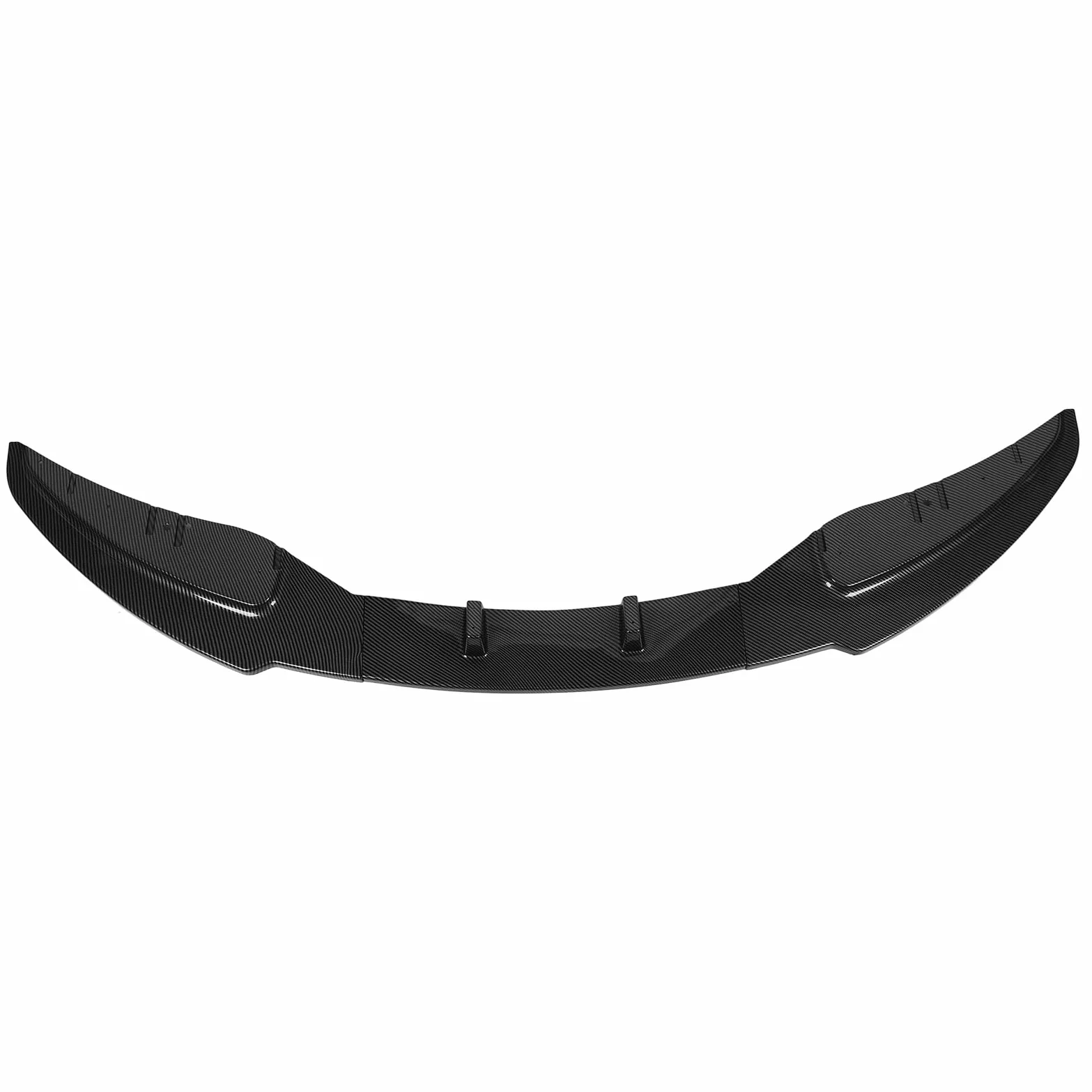 Alerón Divisor de Labios de Parachoques Delantero de Coche de 3 Uds para 1 Serie E81 E82 E87 E88 LCI Edición Estándar 2008-2011 (estilo de fibra de carbono)