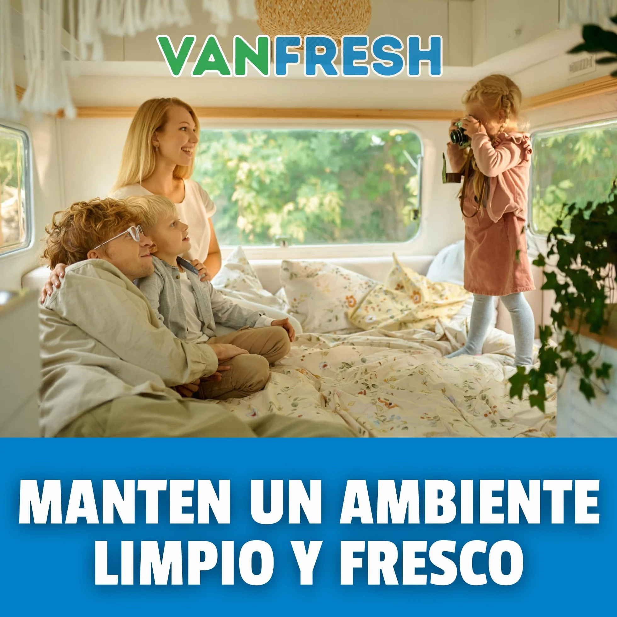 Vanfresh WC Blue – Líquido para Depósito de WC Químico 5L | Aroma Fresco, Limpieza y Control de Olores para Inodoros Portátiles, Autocaravanas y Camping