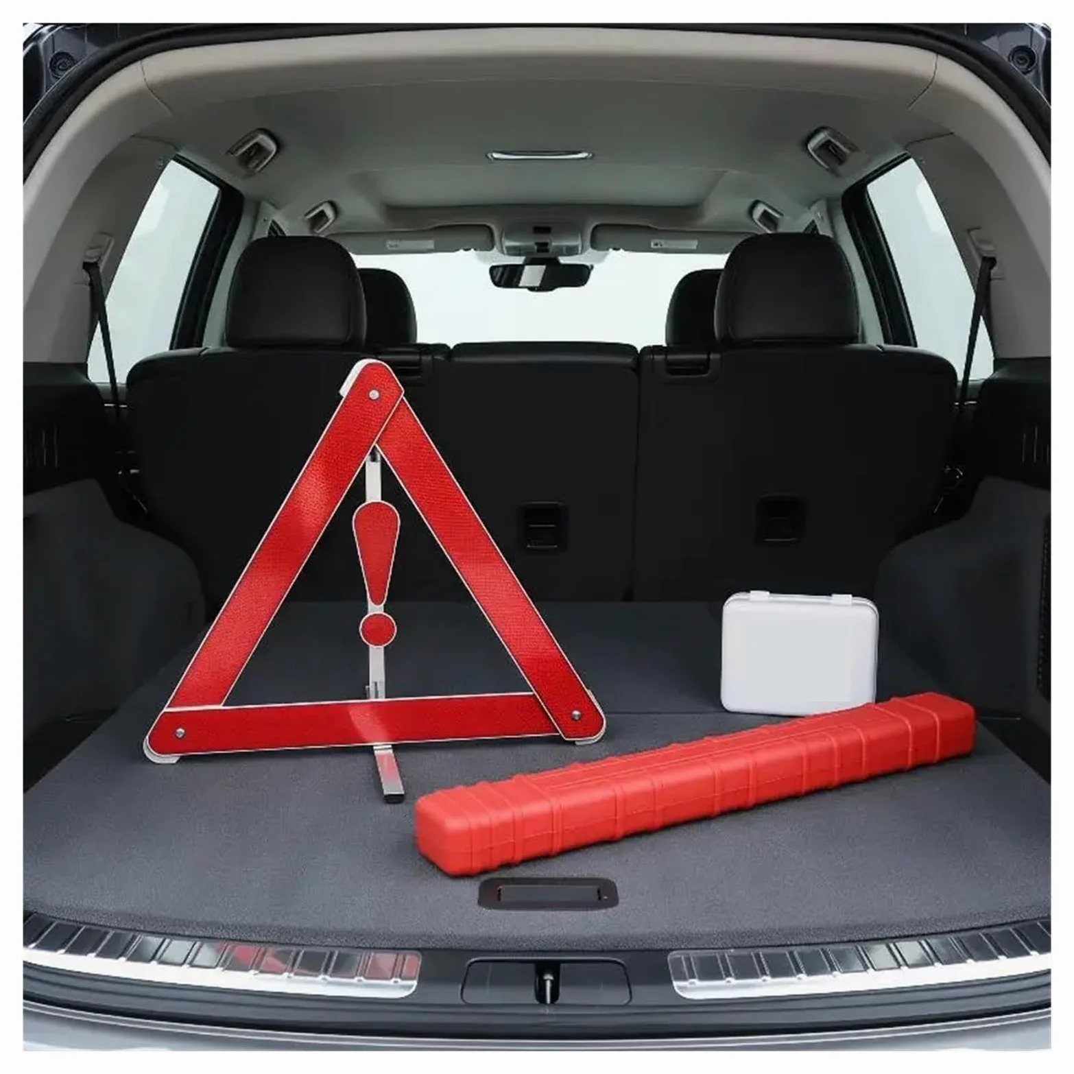 Triángulo de Advertencia Emergencia for vehículos, Dispositivo Reflectante Seguridad Vial, Visibilidad, configuración rápida, 8 Uds para Advertencia