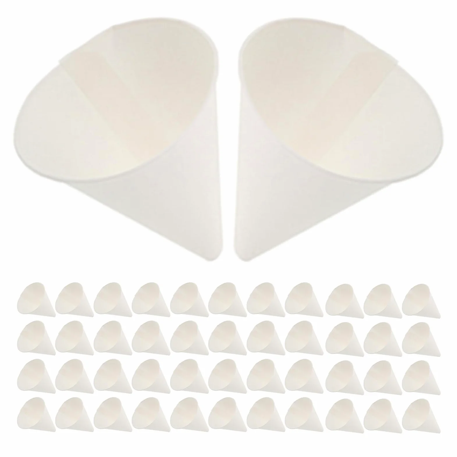 Amosfun 150 Piezas Embudo de Aceite Desechable de Papel Unidades para Cambio de Aceite de Coche para Repostar y Trasvase de Líquidos el Taller o Cocina