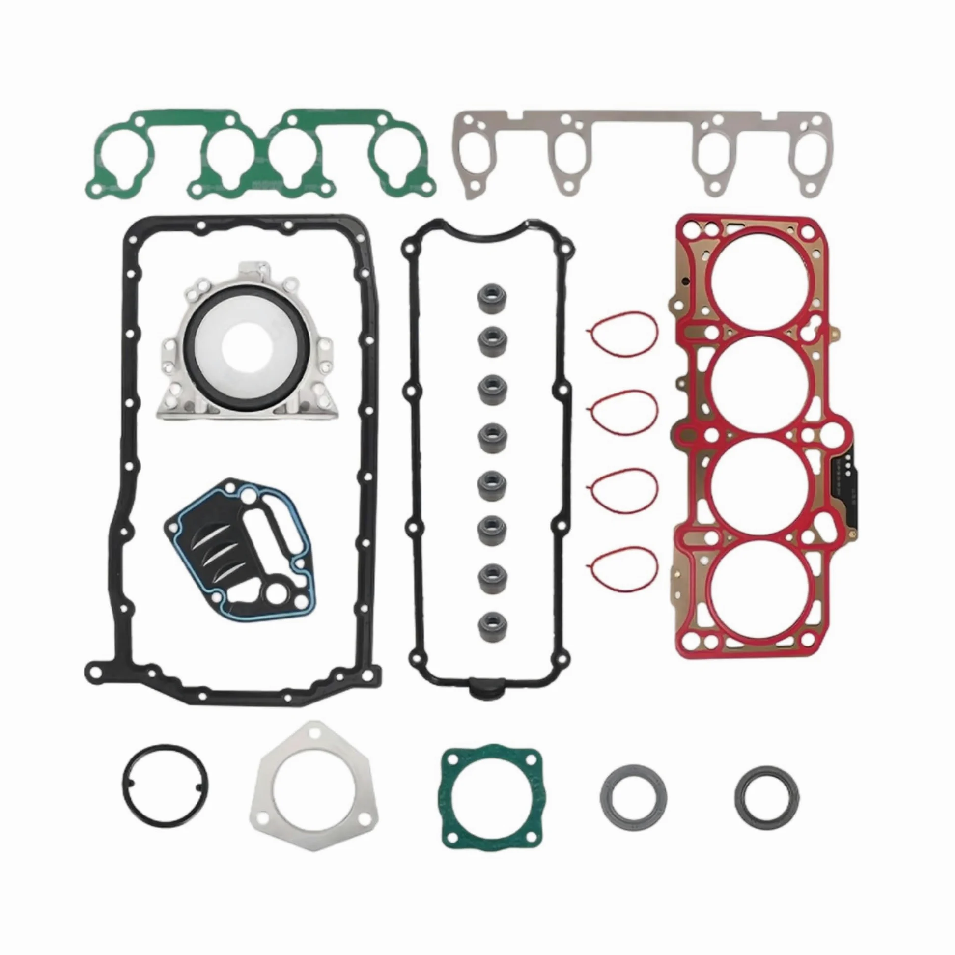 Junta estanqueidad tapa válvulas EA113 Pieza De Motor Culata Juego Completo Juntas GAS 2.0L Para VW Para Bora Para Jetta Para Passat Para Golf Para Polo Para SEAT
