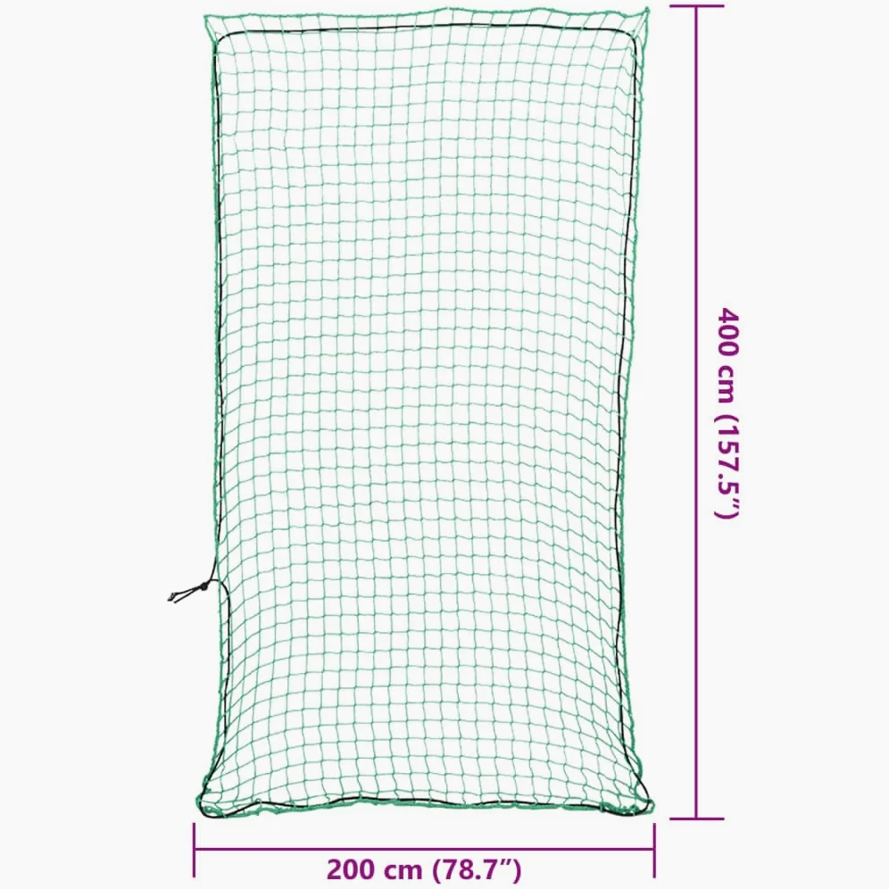 Red para remolque con cuerda de goma, color verde, 4 x 2 m, polipropileno, resistente, para remolques, camiones, SUV, resistente a la intemperie, resistente a los rayos UV, versátil