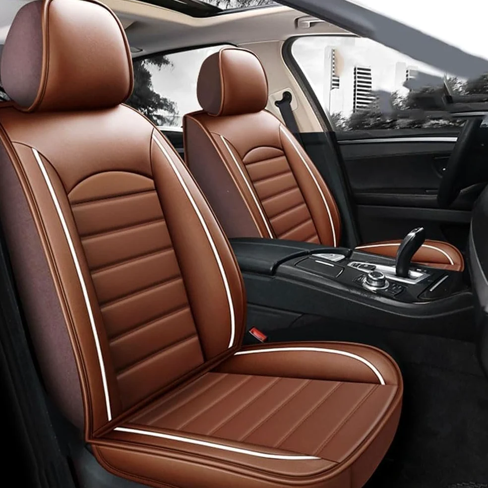 Fundas Asientos Coche para Opel Insignia 2010-2022, Juego Completo de Fundas Asientos Coche Interior Accesorios Protector,E/Coffee Style