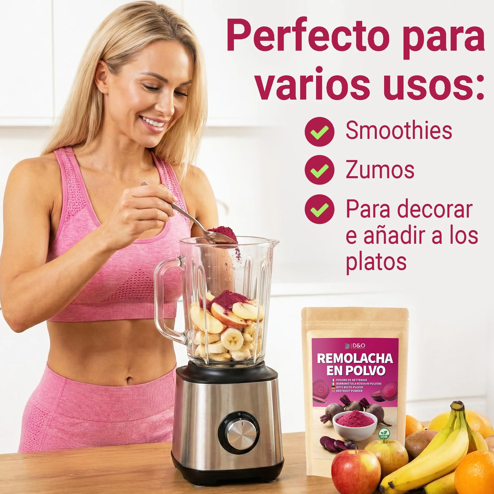 Remolacha en Polvo 500g - 100% Natural, Secado Suavemente al Aire, Sin Aditivos, Vegano