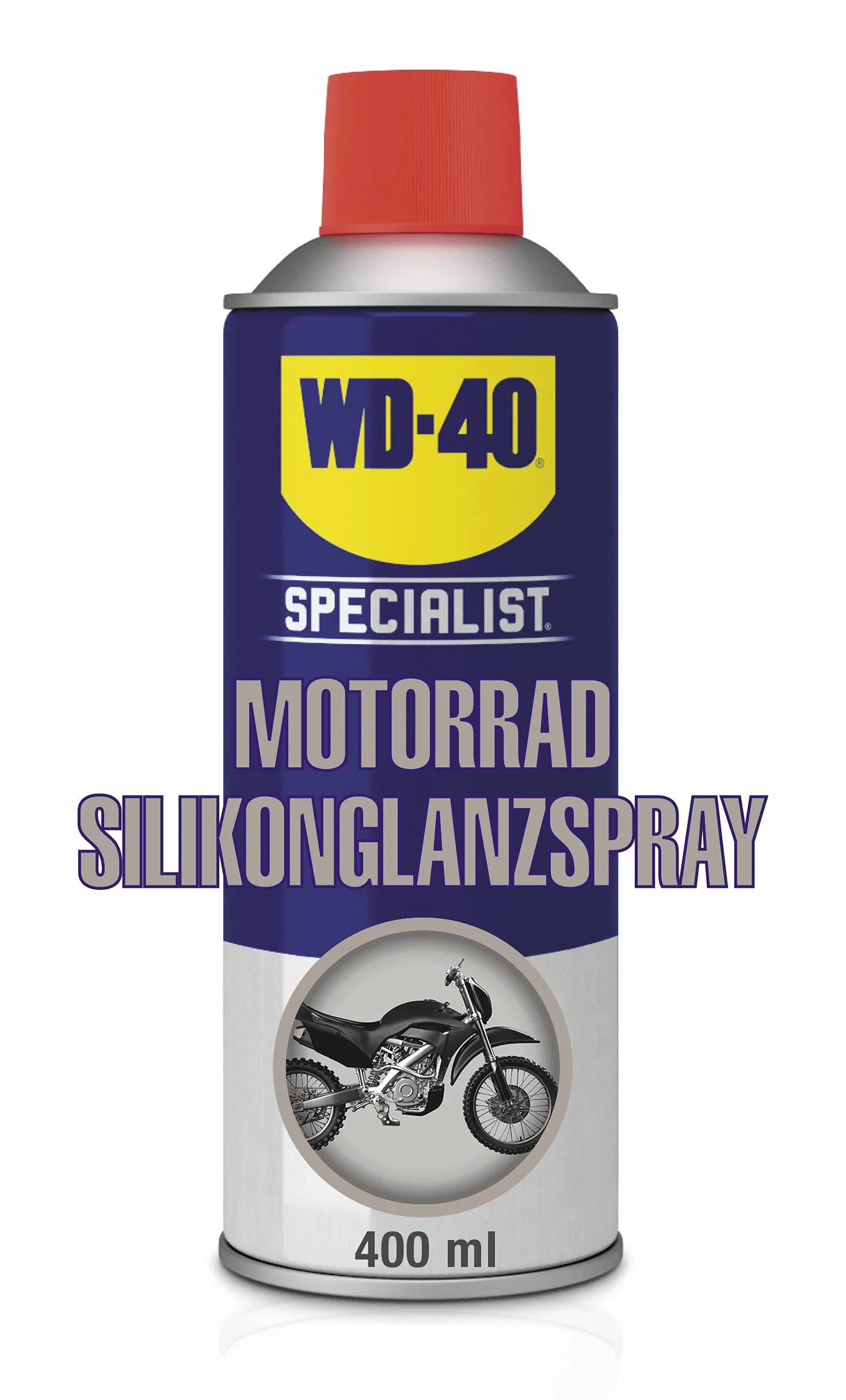 WD-40 Specialist Aerosol de silicona para motocicleta 400 ml | Spray de brillo para motocicleta | Limpiador WD40 | Spray de silicona para motocicleta