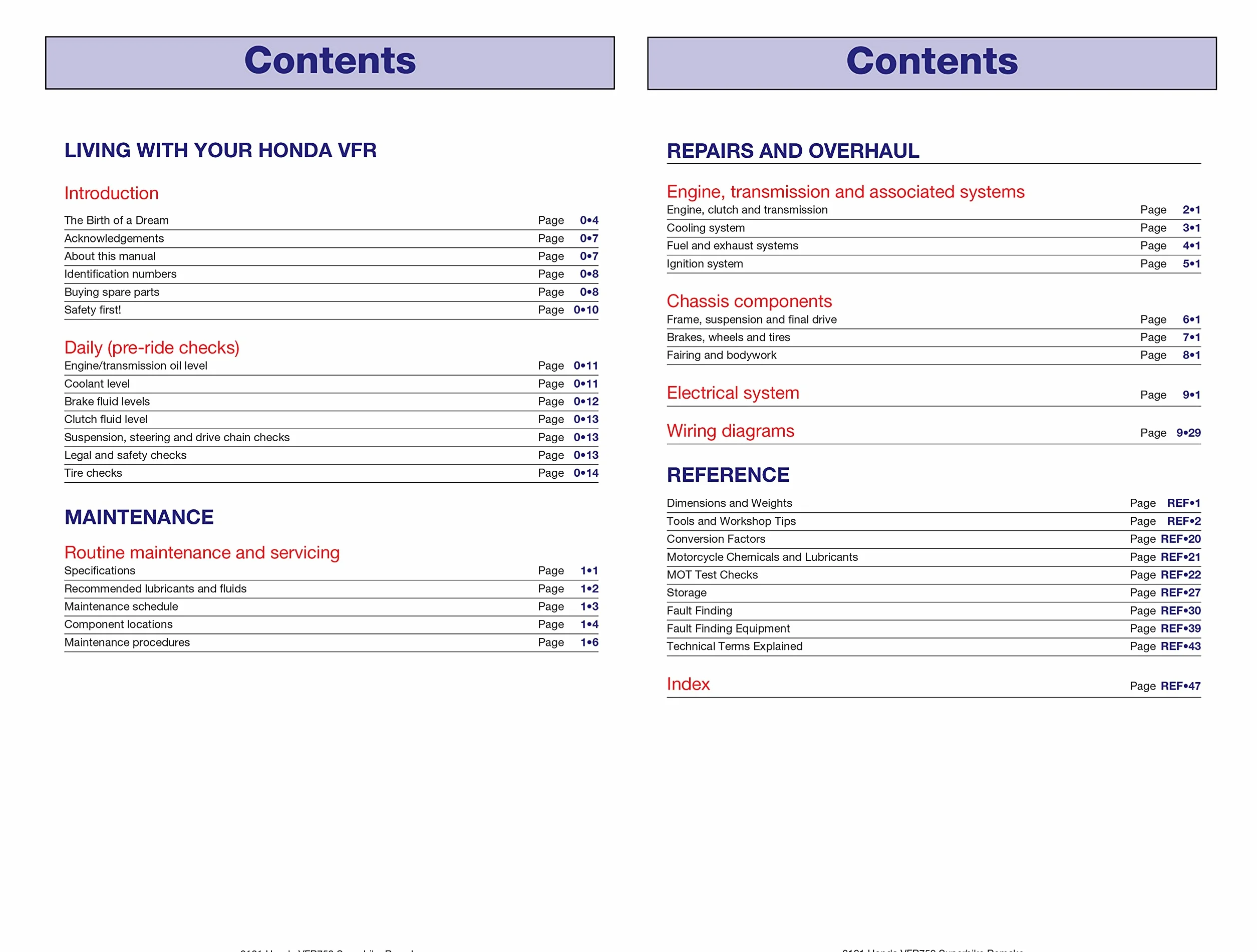 Honda VFR750 & 700 V-Fours 1986 Thru 1997: 86-97 (Haynes Service & Repair Manual)
