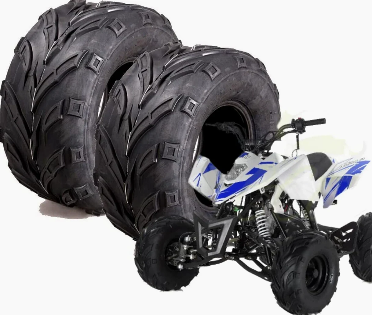 2 neumáticos 16 x 8-7 28 F UV978 neumáticos para Quad Mini Quad Atv 4PR reforzados 16 8 7 50 cc 70 cc