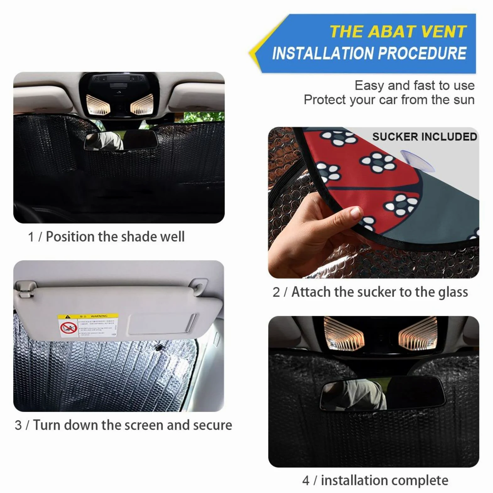 Parasol plegable para parabrisas de coche, protección contra rayos UV, para coche, camión, SUV