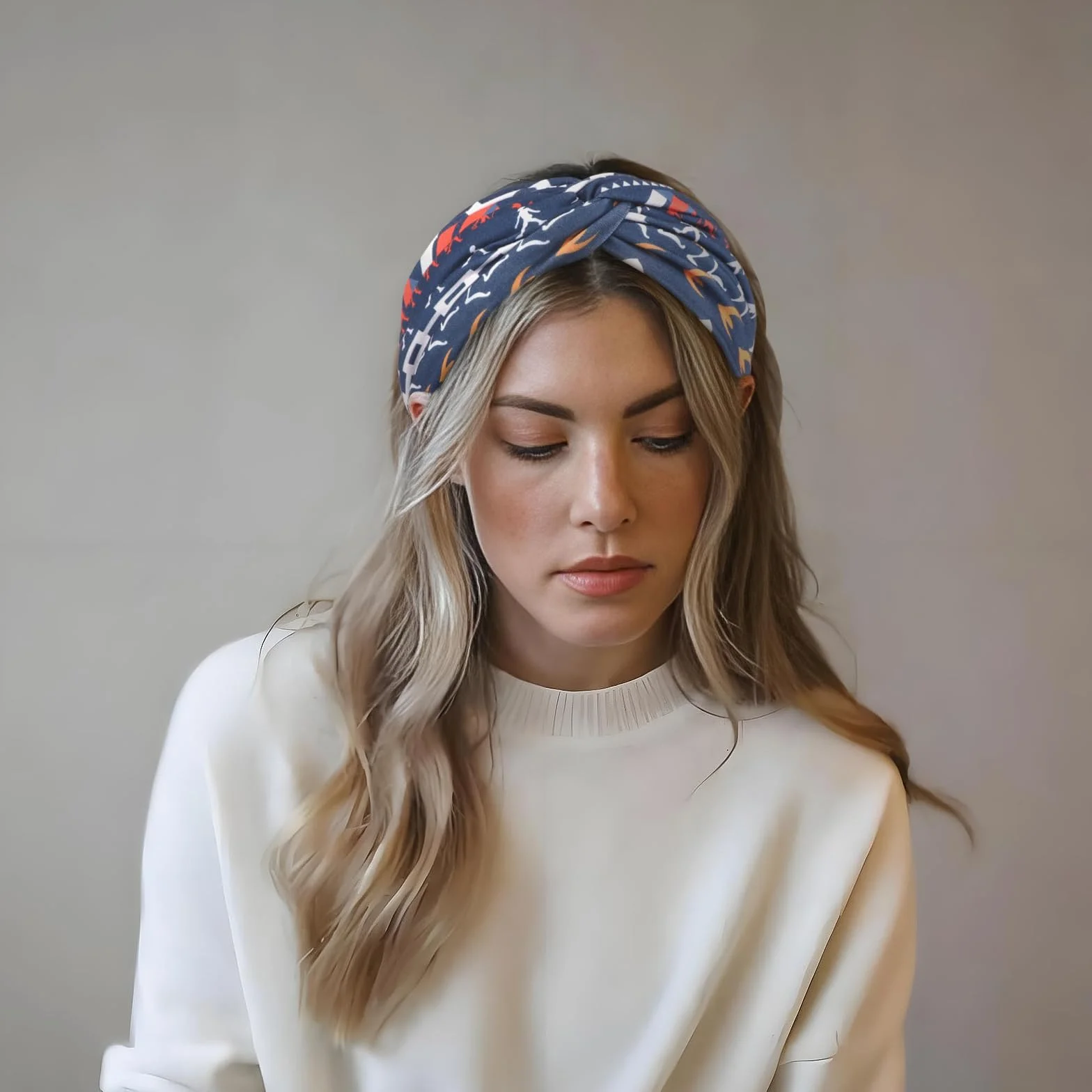 DRESHOW 4 Piezas Diadema Turbante Bohemia Cinta Banda Elástico Accesorios Para El Cabello