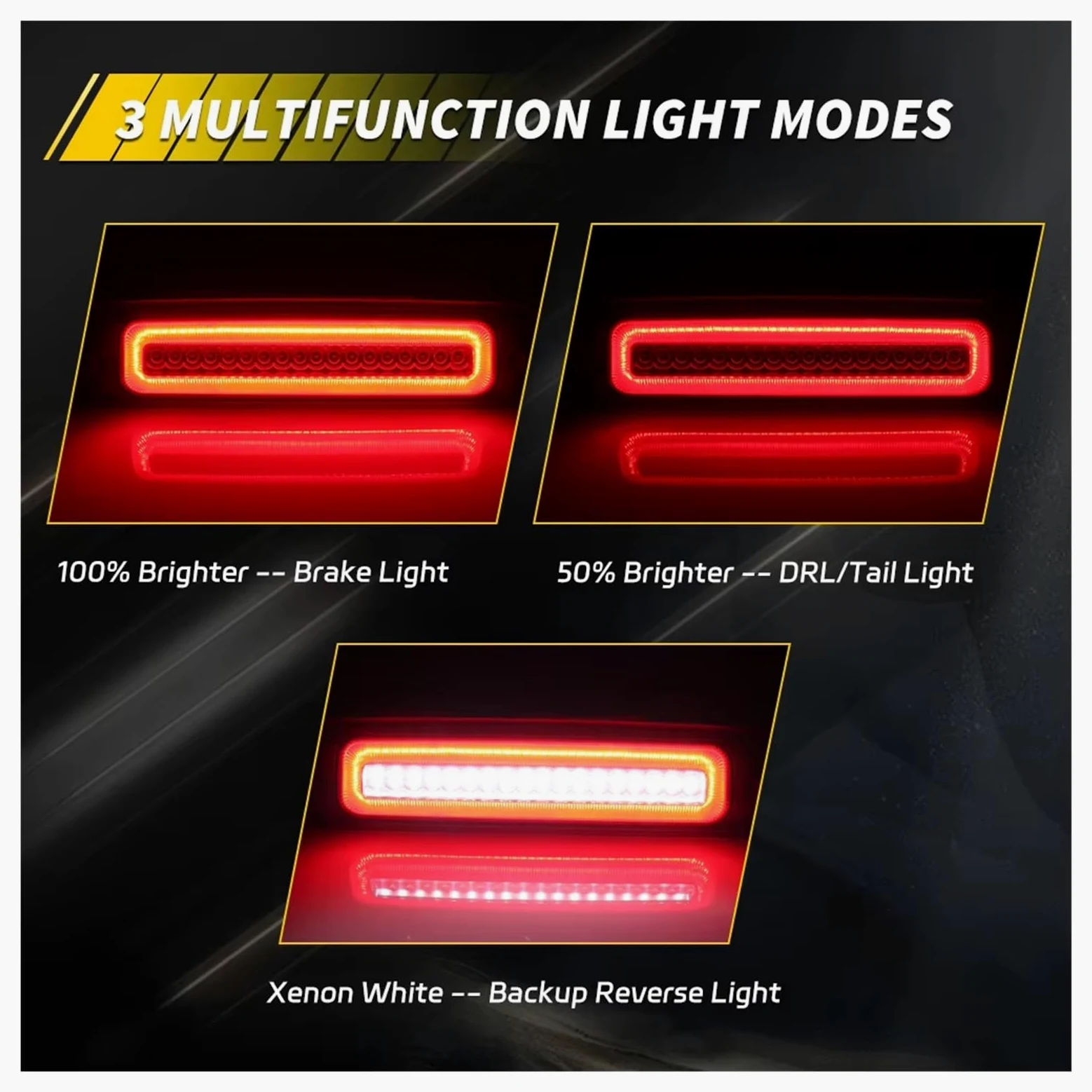 Freno De Alto Nivel Luz Para Dodge Para Ram 1500 2009-2018 Para 2500 3500 4500 5500 Para Laramie 2019 Tercera Luz De Freno Luz Marcha Atrás LED freno Lámpara