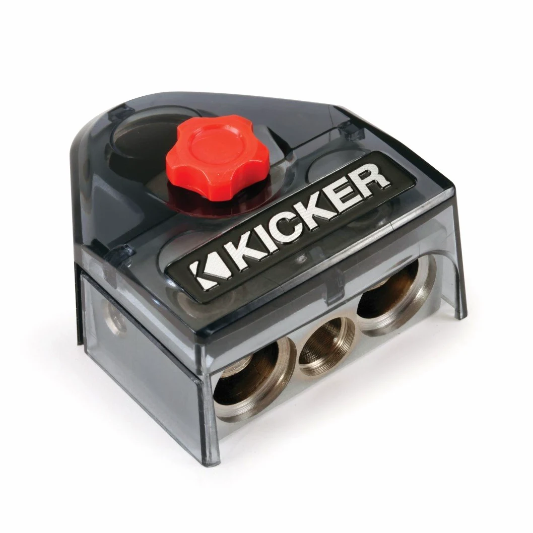 Kicker BT4 - Terminal de batería de competición Positiva/Negativa con Calibre 1/0-8 y Salida de Calibre 4-8